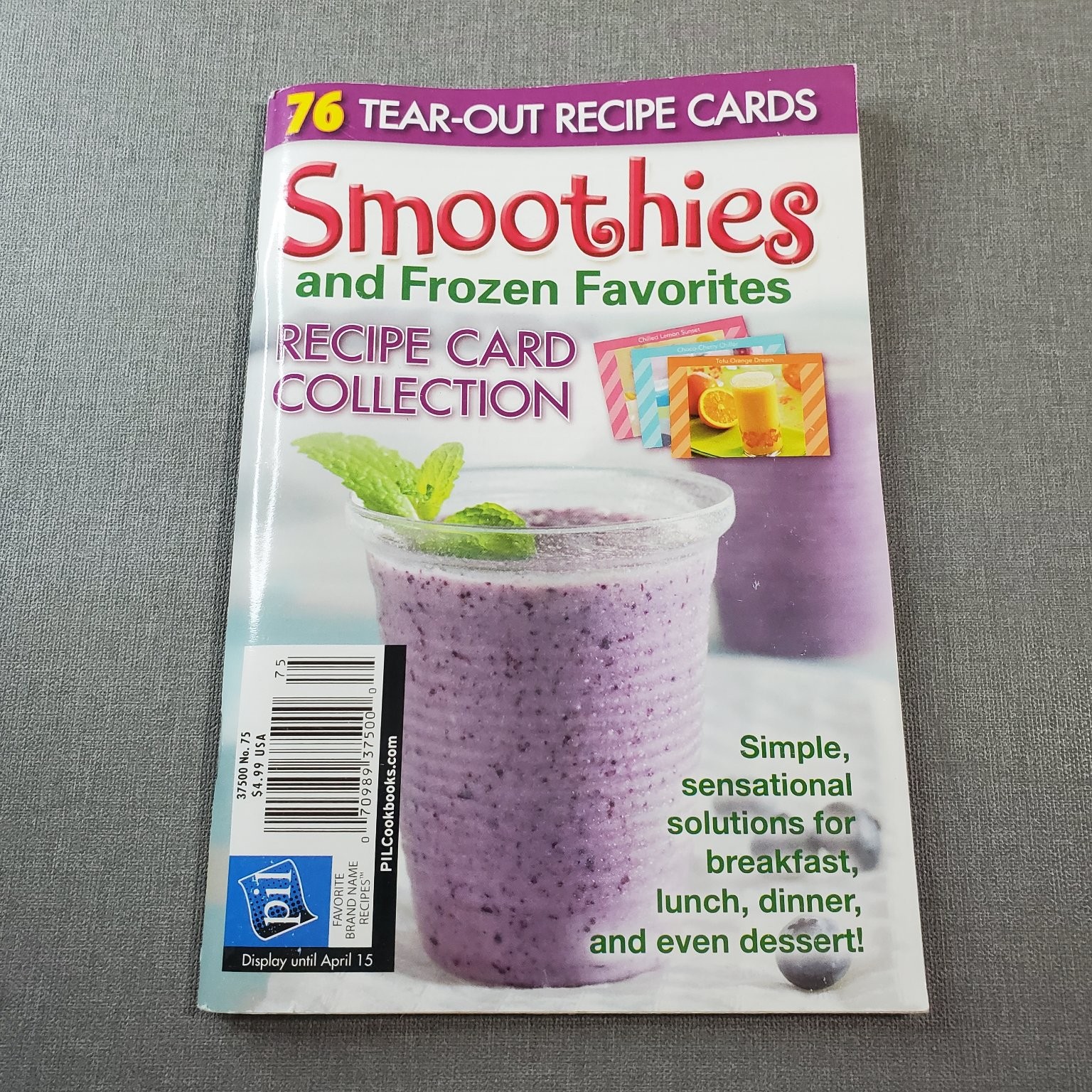 Smoothies and Frozen Favorites Recipe Card Collection PIL Cookbooks