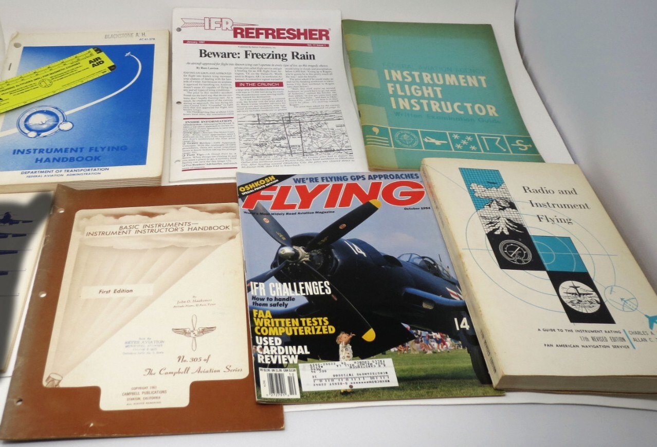 Vintage Lot Radio & Instrument Flying Manual Zweng Instructor FAA IFR Pilot