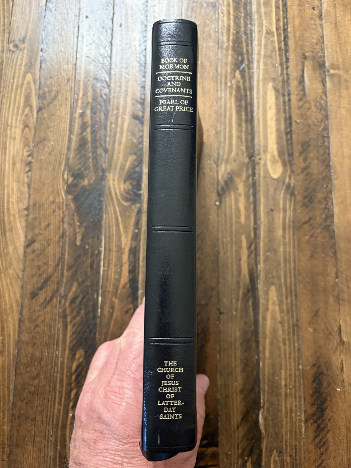 2017 Black Simulated Leather Large Print LDS Triple Indexed 9-1/2” X 6-1/4”