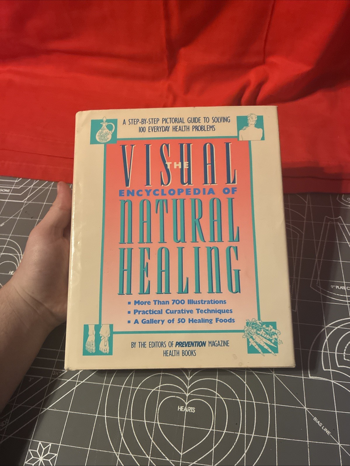 Vintage 1991 The Visual Encyclopedia Of Natural Healing Hardcover Book