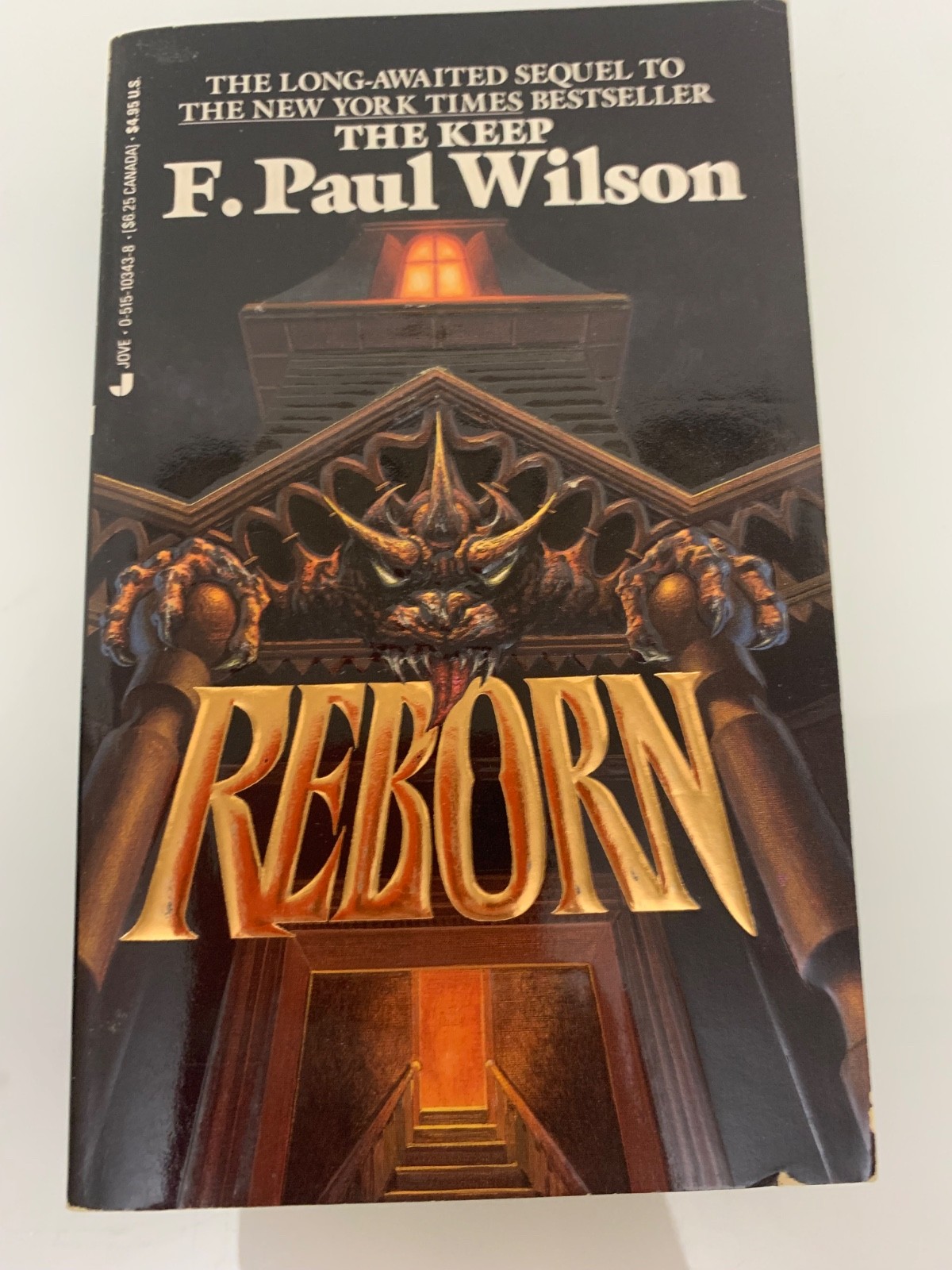 Reborn by F. Paul Wilson 1990 Jove PB 1st Print Adversary Vintage Horror VG+
