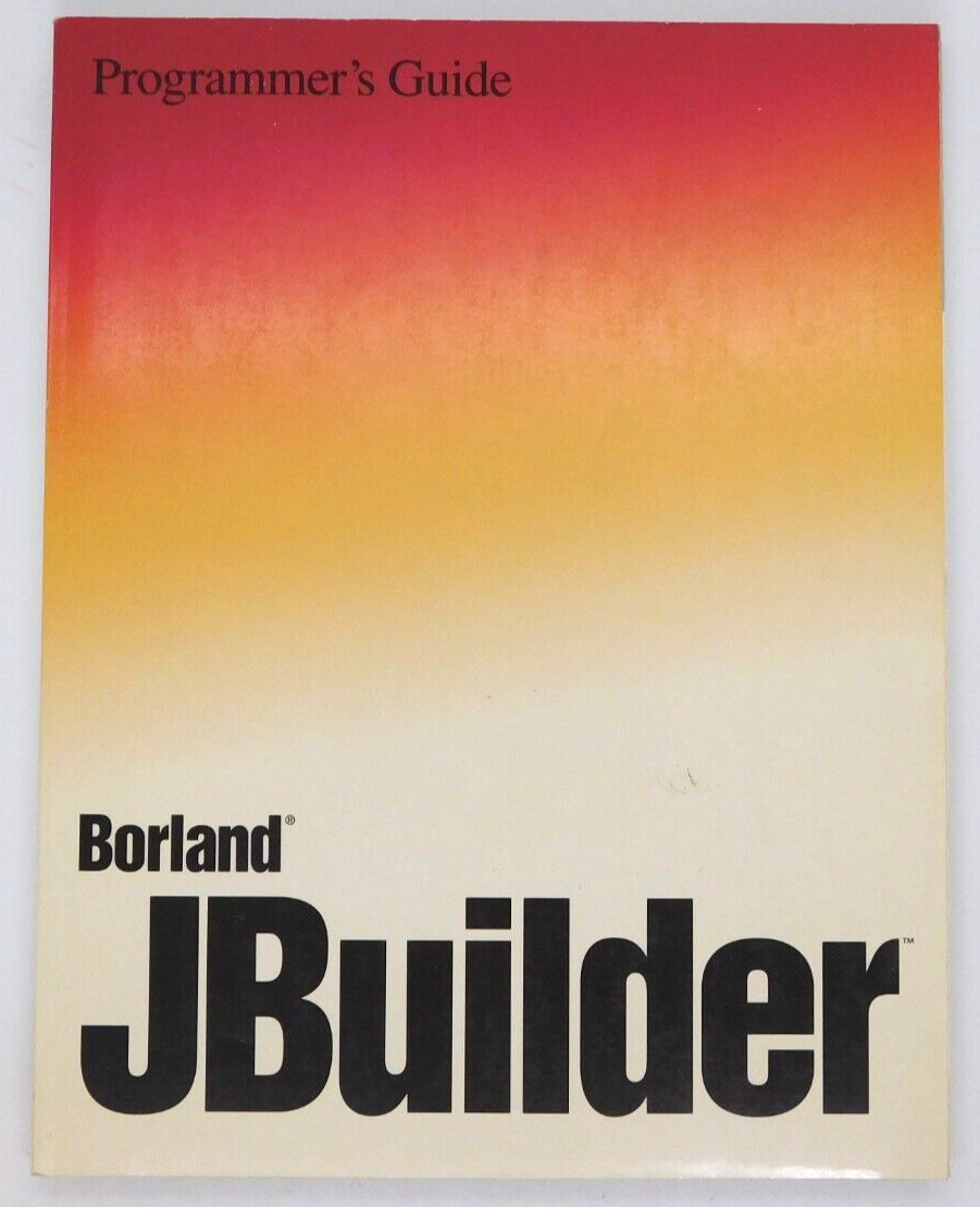 Book Borland JBuilder Programmer’s Guide 1997 Windows 95 NT