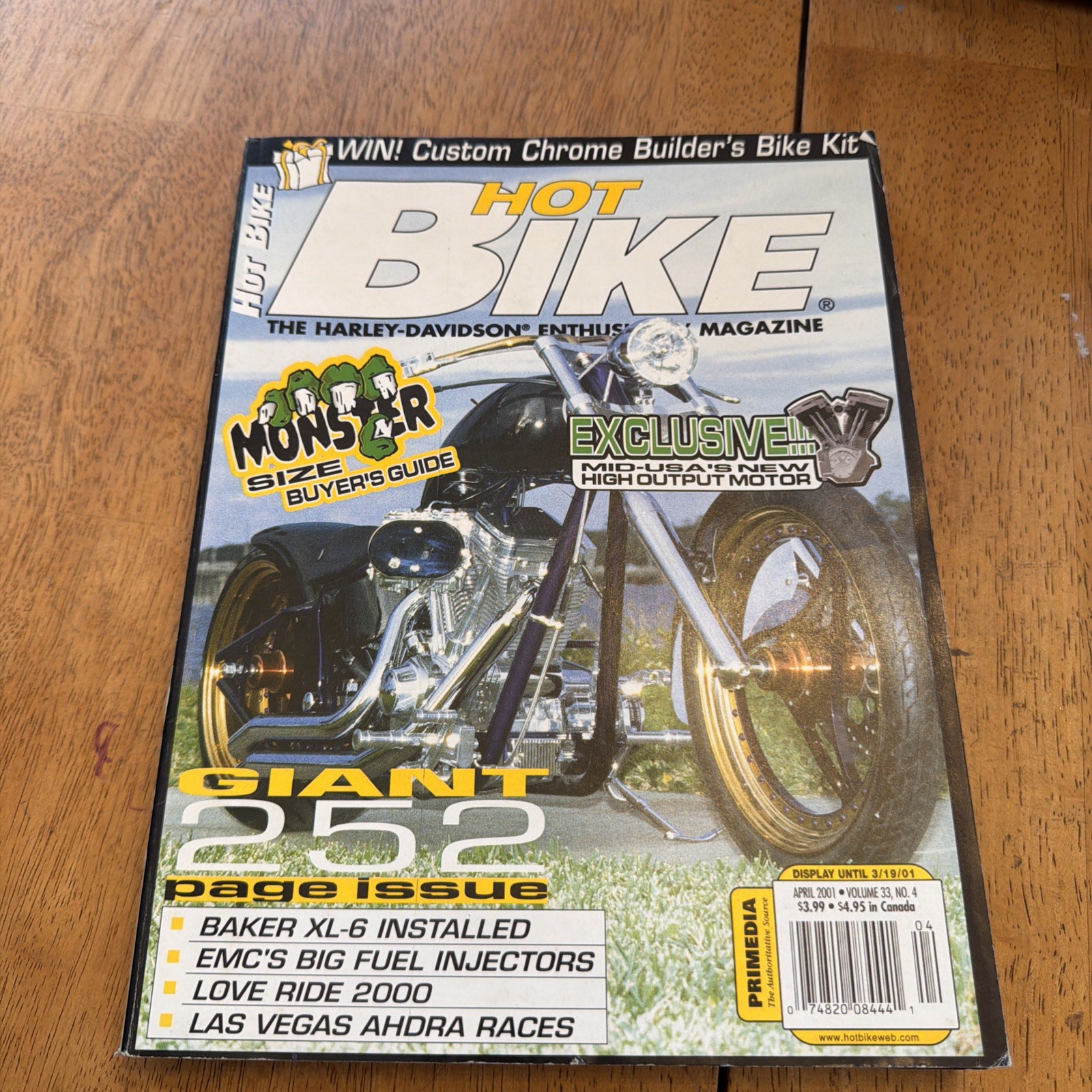 HOT BIKES/Apr/2001/exclusive Mid – Usa’s New High Output Motor/252 Pages/T91