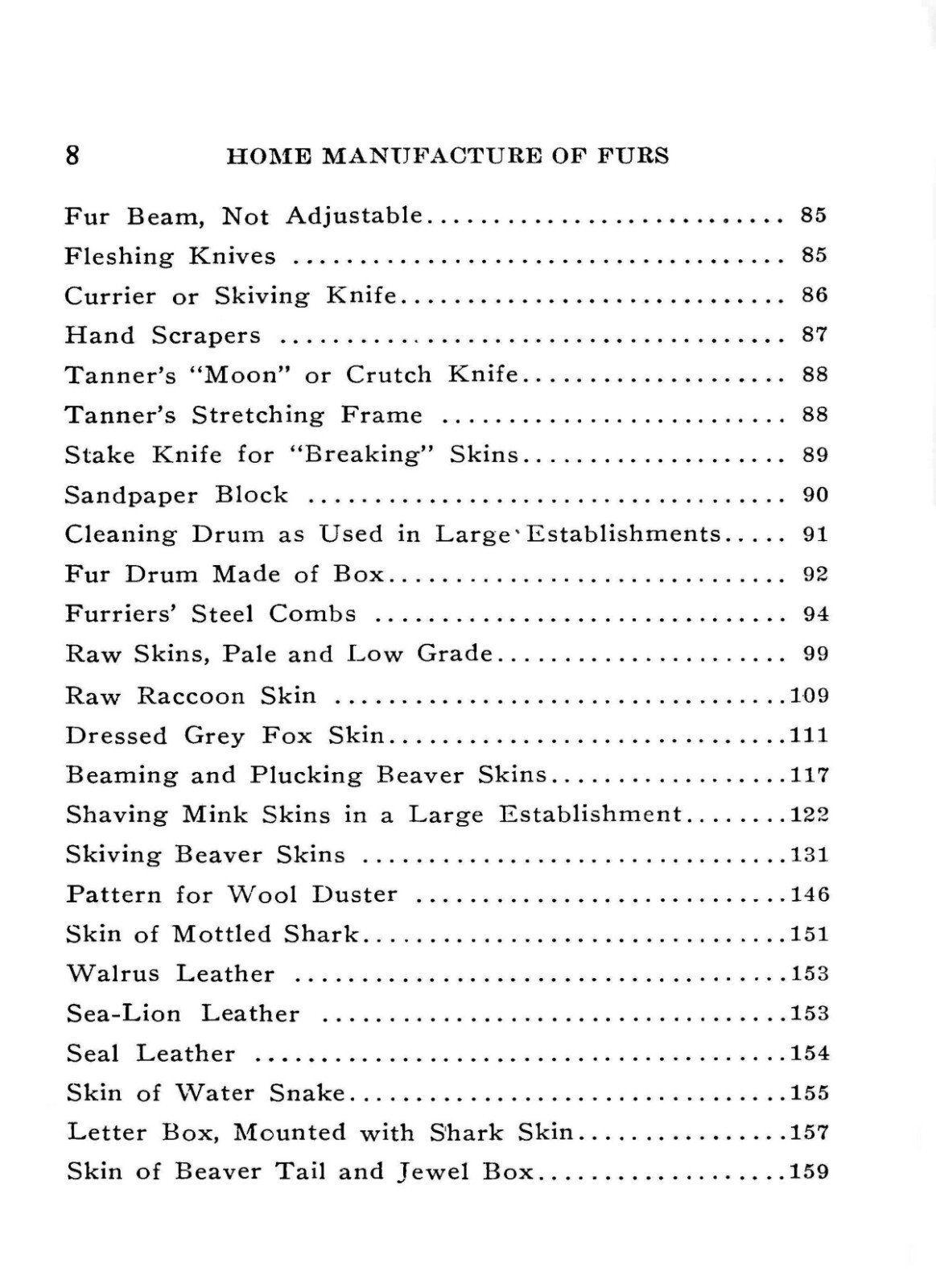 Home Manufacture Of Furs And Skins 1916 (286 Pages)