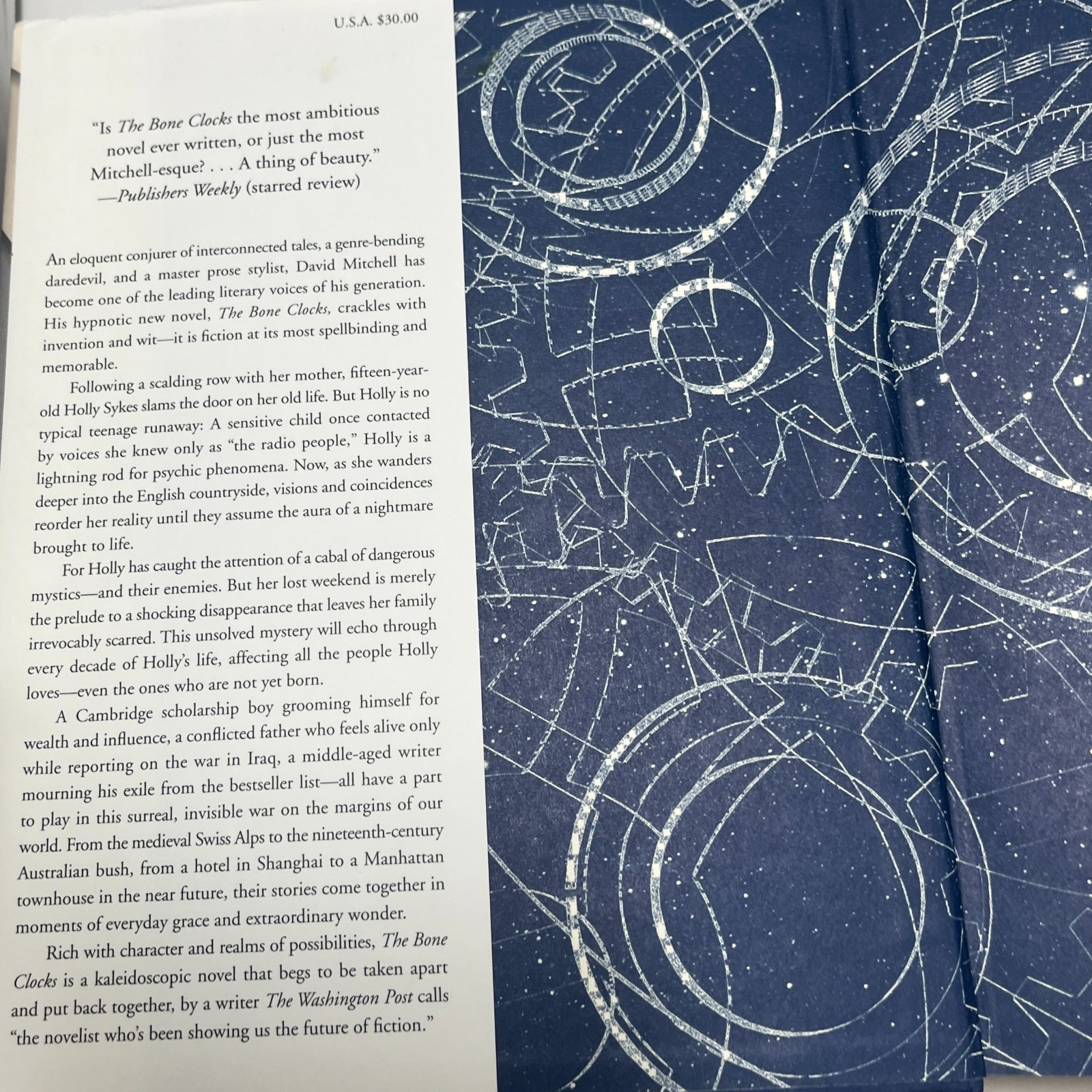 The Bone Clocks Novel by David Mitchell Signed 1st Edition 2014 HC/DJ & Booklet