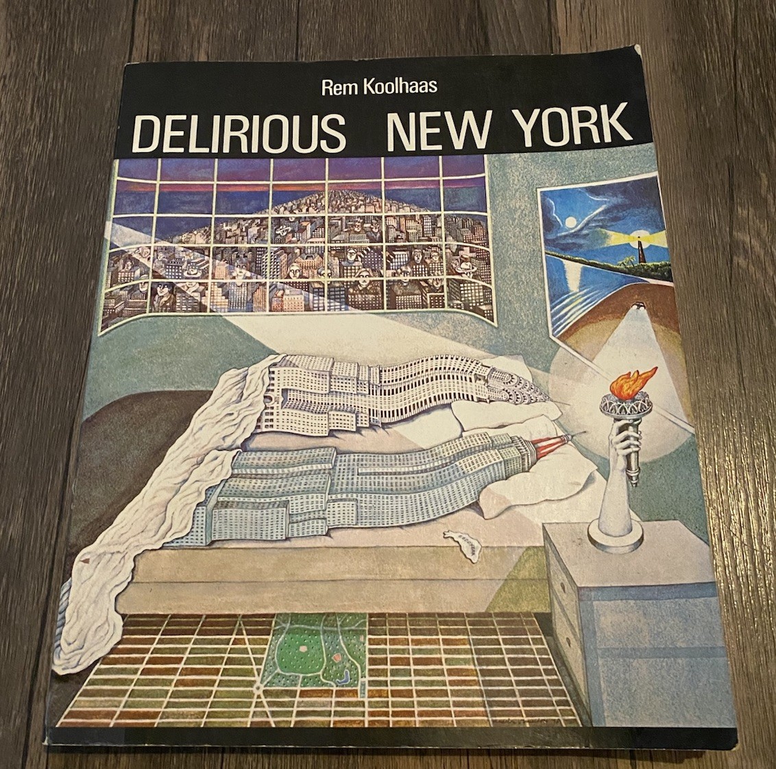 Delirious New York by Rem Koolhaas, first edition paperback
