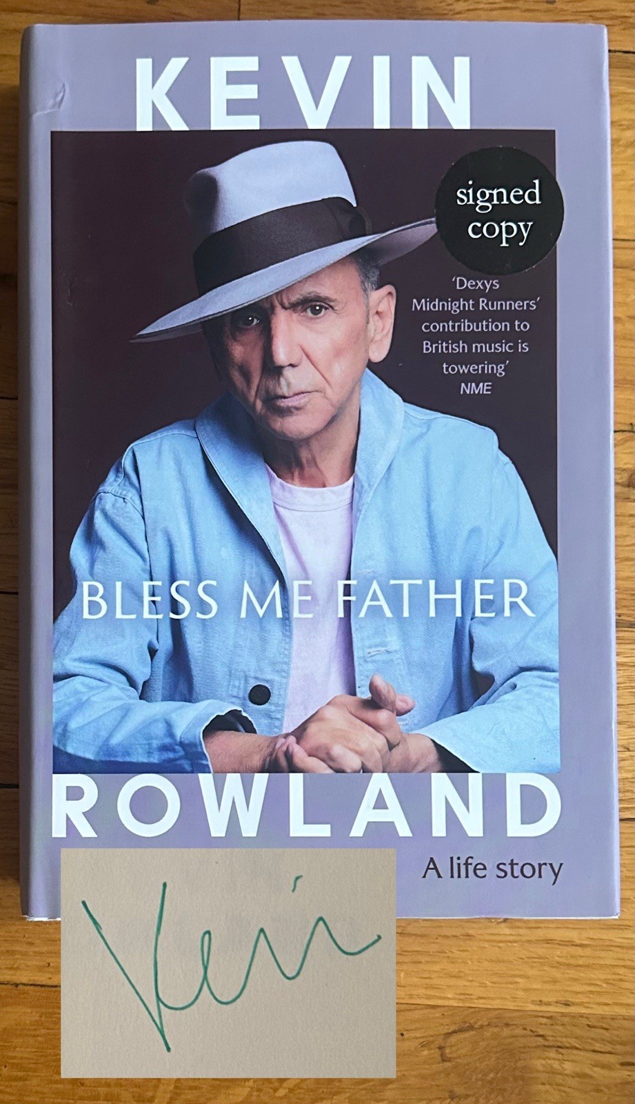 Kevin Rowland Signed Book Bless Me Father Dexys Midnight Runners UK 1st Edition