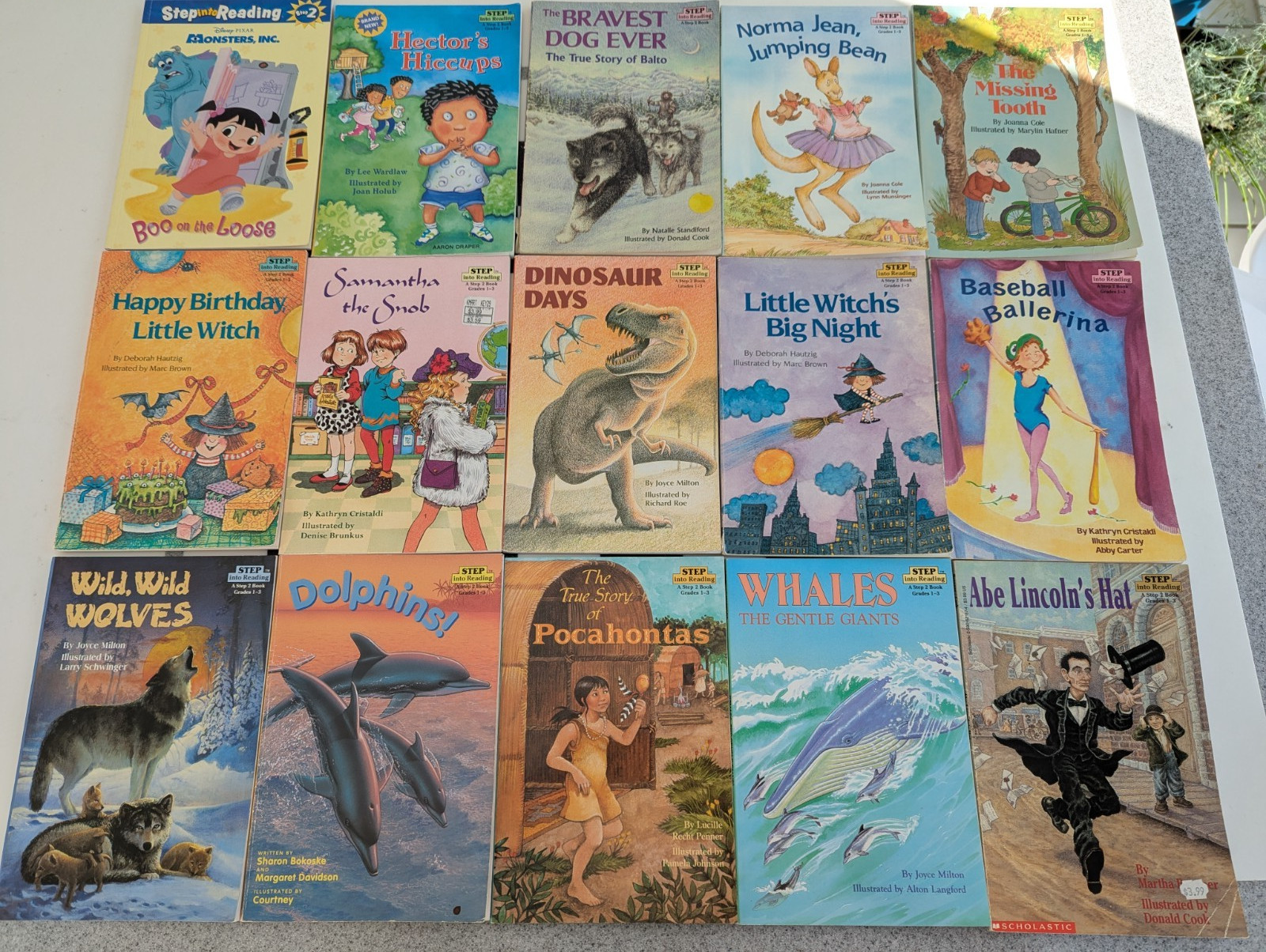 Lot of 15 Step into Reading Level 2 Readers – Preschool -Grade 1 Paperback