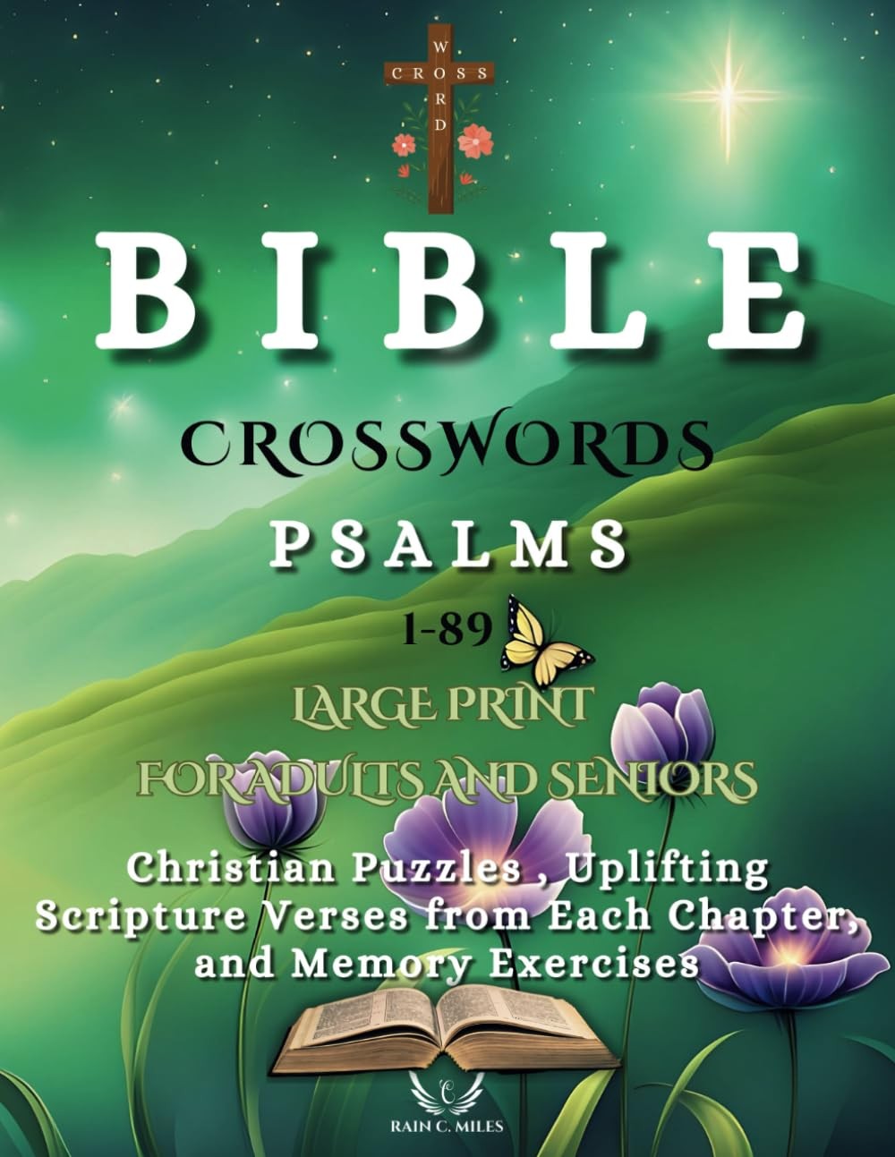 Bible Crosswords Psalms 1-89 Large Print for Adults and Seniors: Christian P…