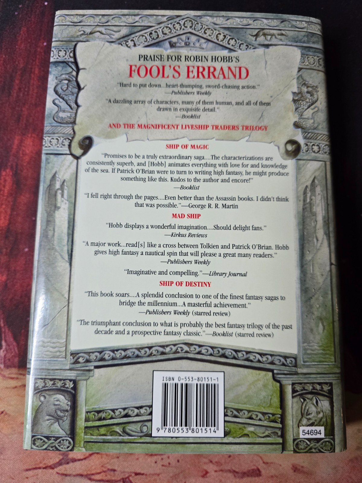 Golden Fool by Robin Hobb (2003 Bantam Hardcover w/ DJ BCE)