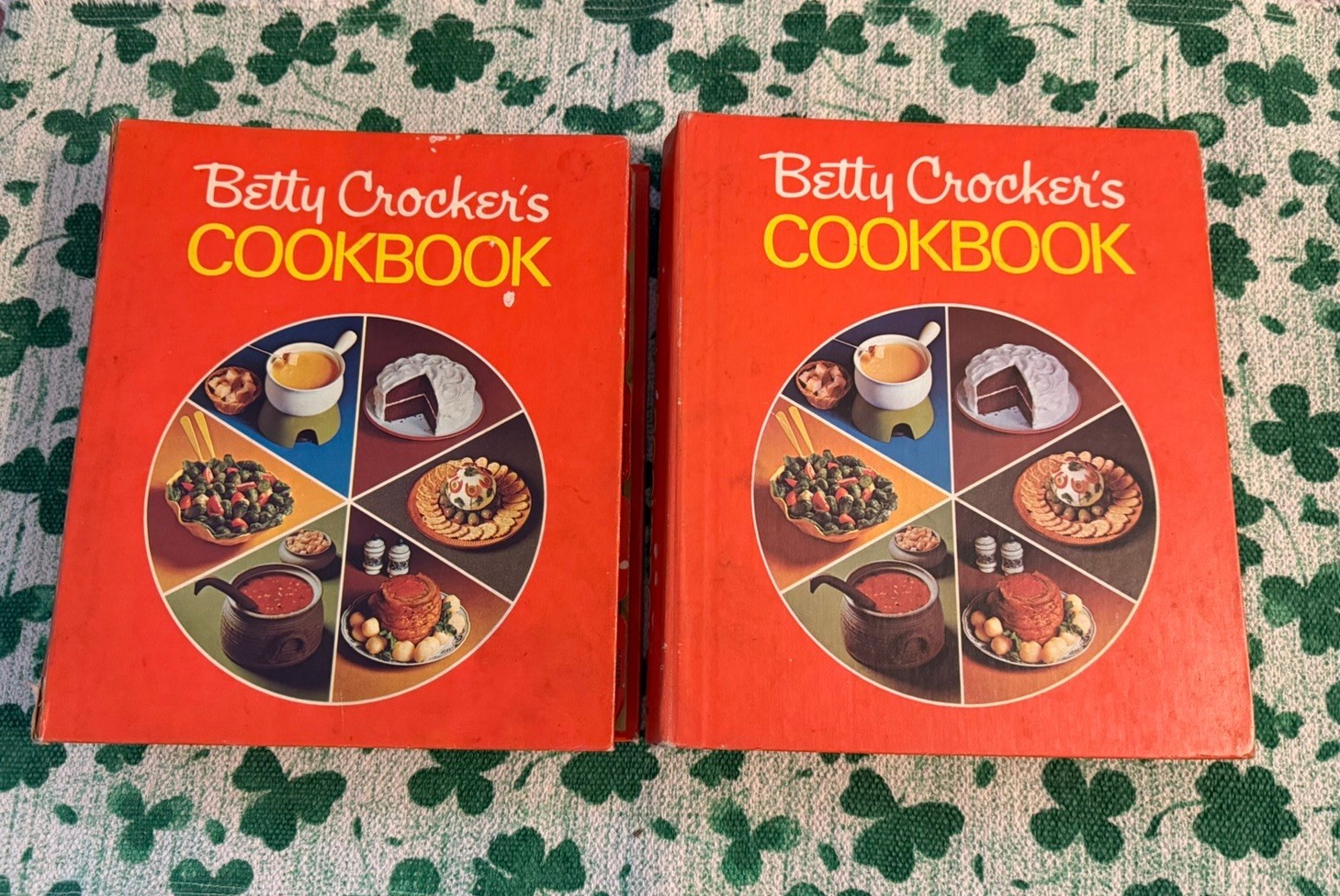 VTG Betty Crocker’s Cookbook Red Binder HC 1971 & 1973 Printings Lot 2