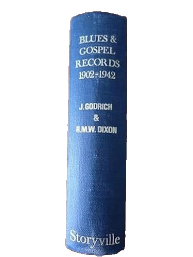 BLUES & GOSPEL RECORDS 1902-1942 Revised edition 1969 HC Vtg DISCOGRAPHY BOOK