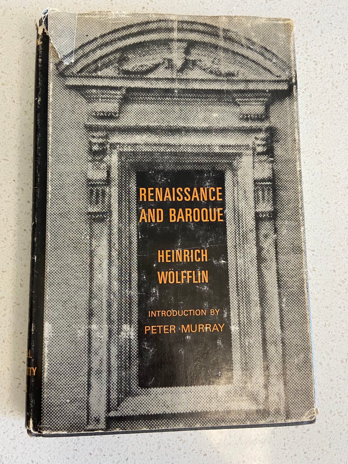 Renaissance & Baroque Hardcover Heinrich Wolfflin Dustjacket Translated 1966