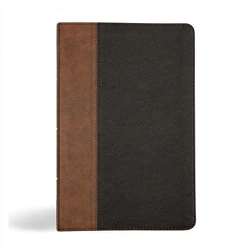 KJV Personal Size Giant Print Bible, Black/Brown LeatherTouch,…