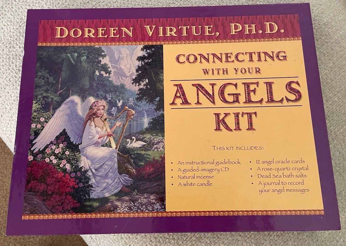 Connecting w/Your Angels Kit Book Oracle Cards NEW Open Box Doreen Virtue Ph D