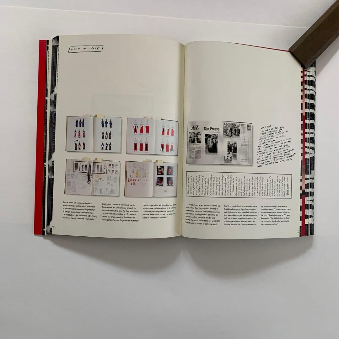 Sagmeister Graphic Design Book 172x242mm 2001 Hardcover 286 Pages