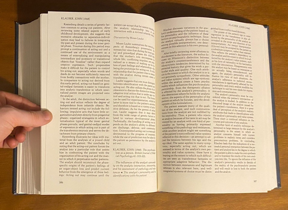 The Therapeutic Interaction Volumes I & II Robert Langs 1976 HC