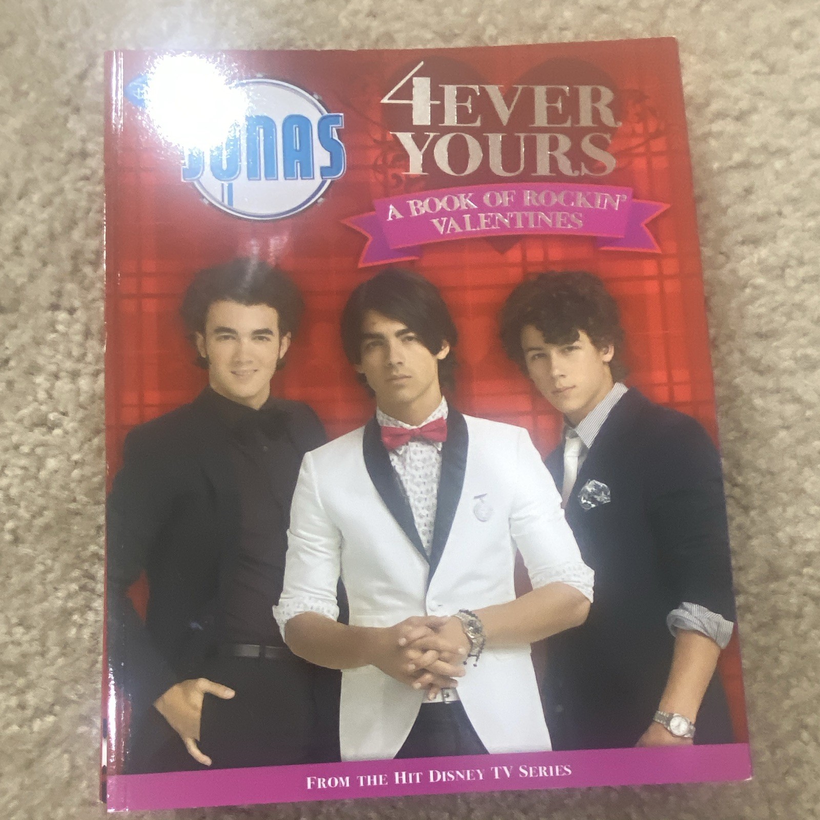 Disney Press Jonas 4Ever Yours Rockin’ Valentines Hardcover 2009 English