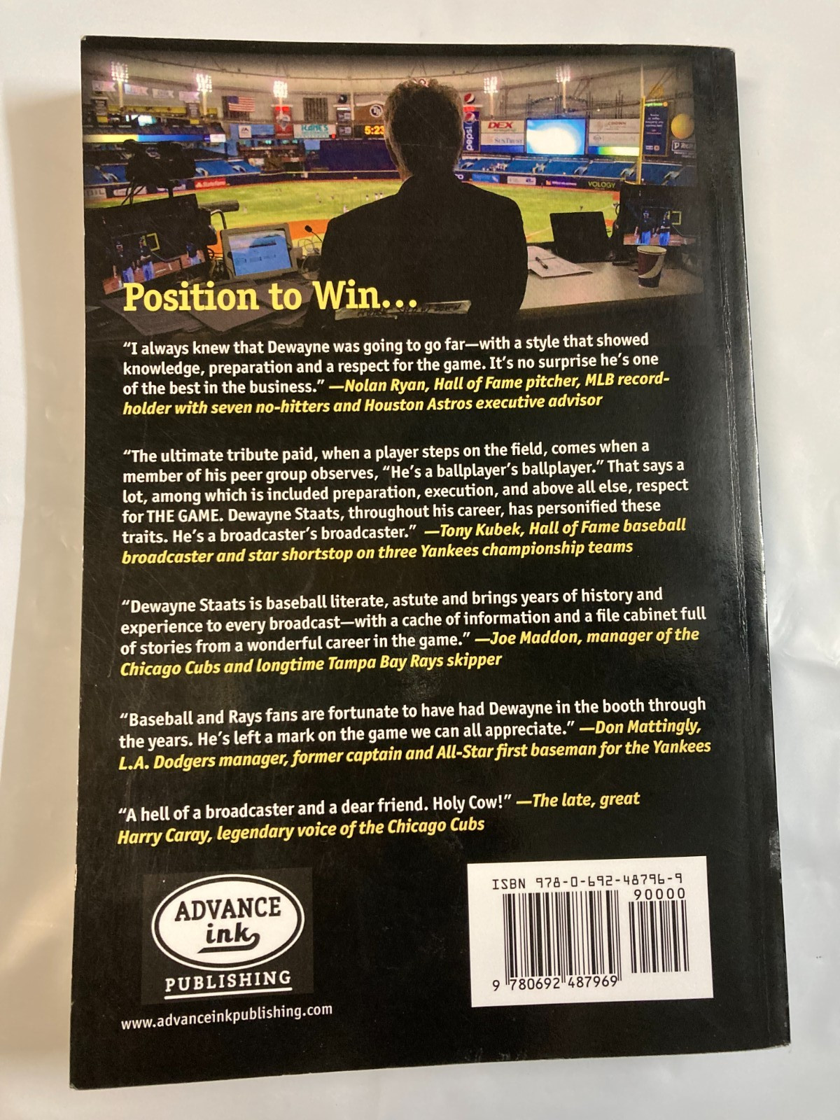 Position to Win A Look at Baseball & Life (2015) Dewayne Staats PB Good