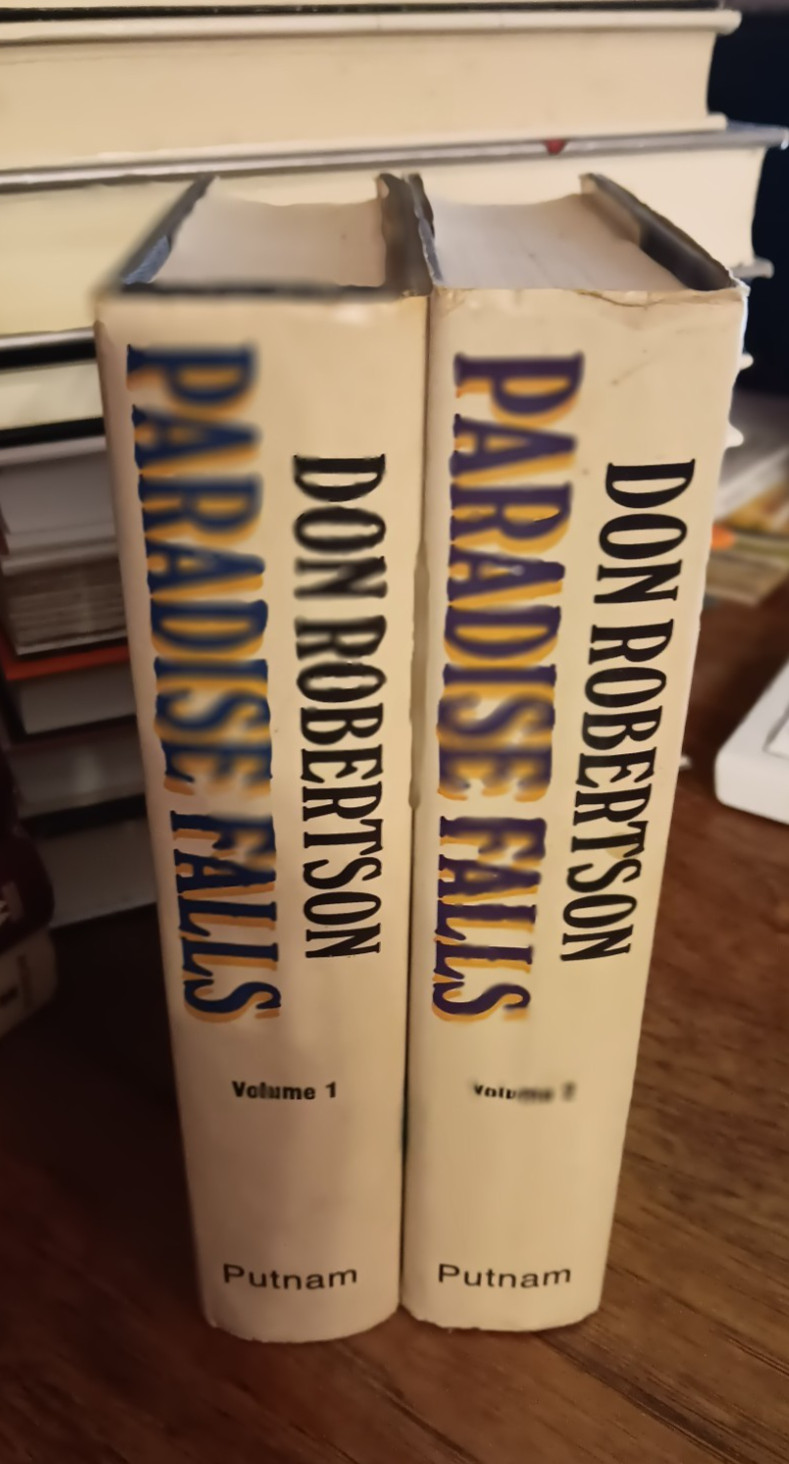 Paradise Falls Vol. 1 &2 By Don Robertson 1968 G.P. Putnam’s Sons HCDJ BCE VG