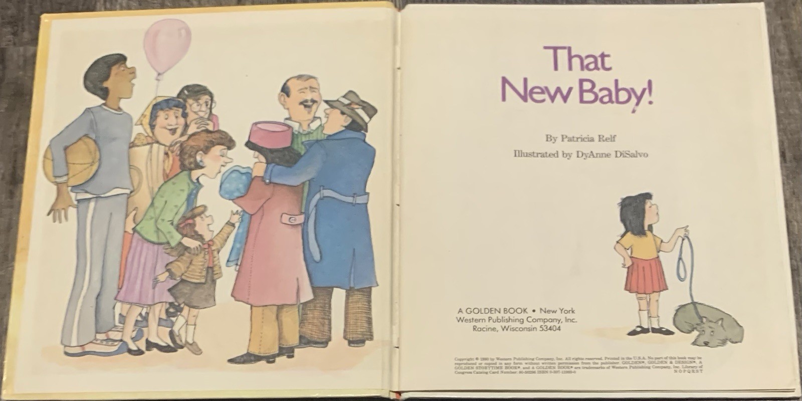 RARE! 13th Printing Edition That New Baby! Golden Storytime Book 1980 ACCEPTABLE