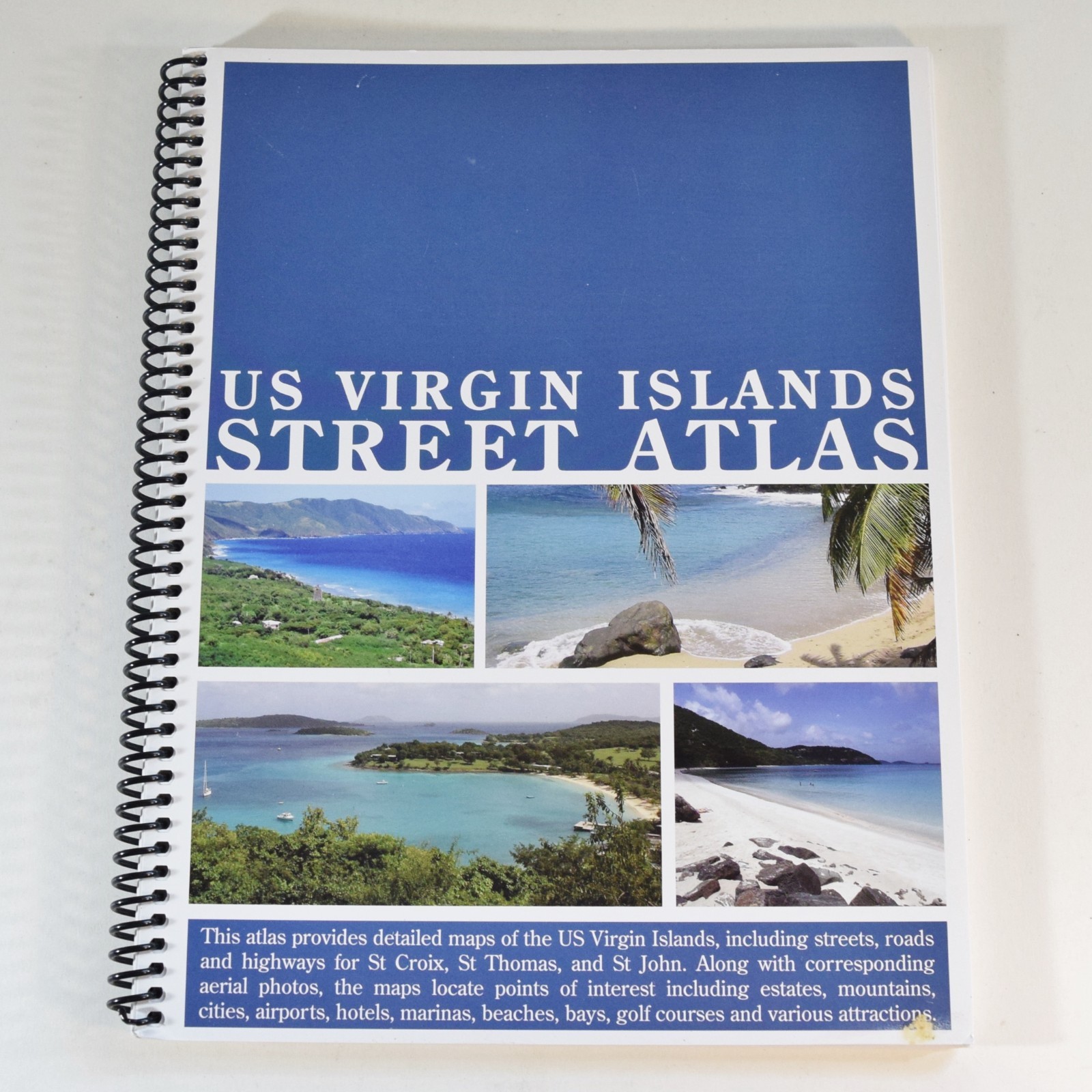 US Virgin Islands STREET ATLAS – St Croix St Thomas St John – 130 Pages – 2006