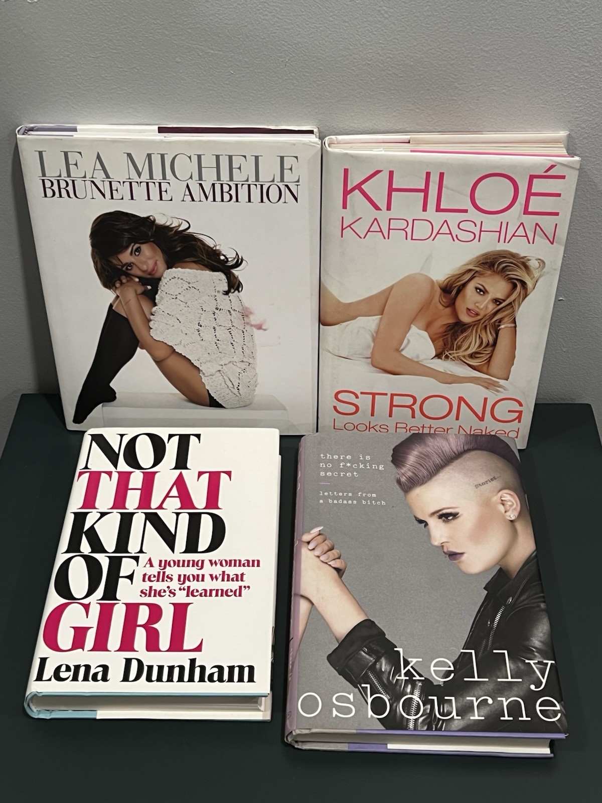 Lot Autobiography Books Khloe Kardashian Lea Michele Lena Dunham Kelly Osbourne