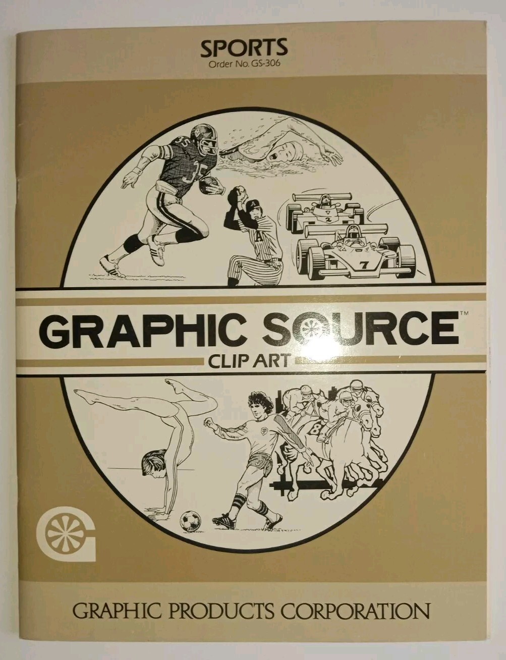 31 PAGES SPORTS, 306, GRAPHIC SOURCE CLIP ART, GRAPHIC PRODUCTS CORPORATION 1986