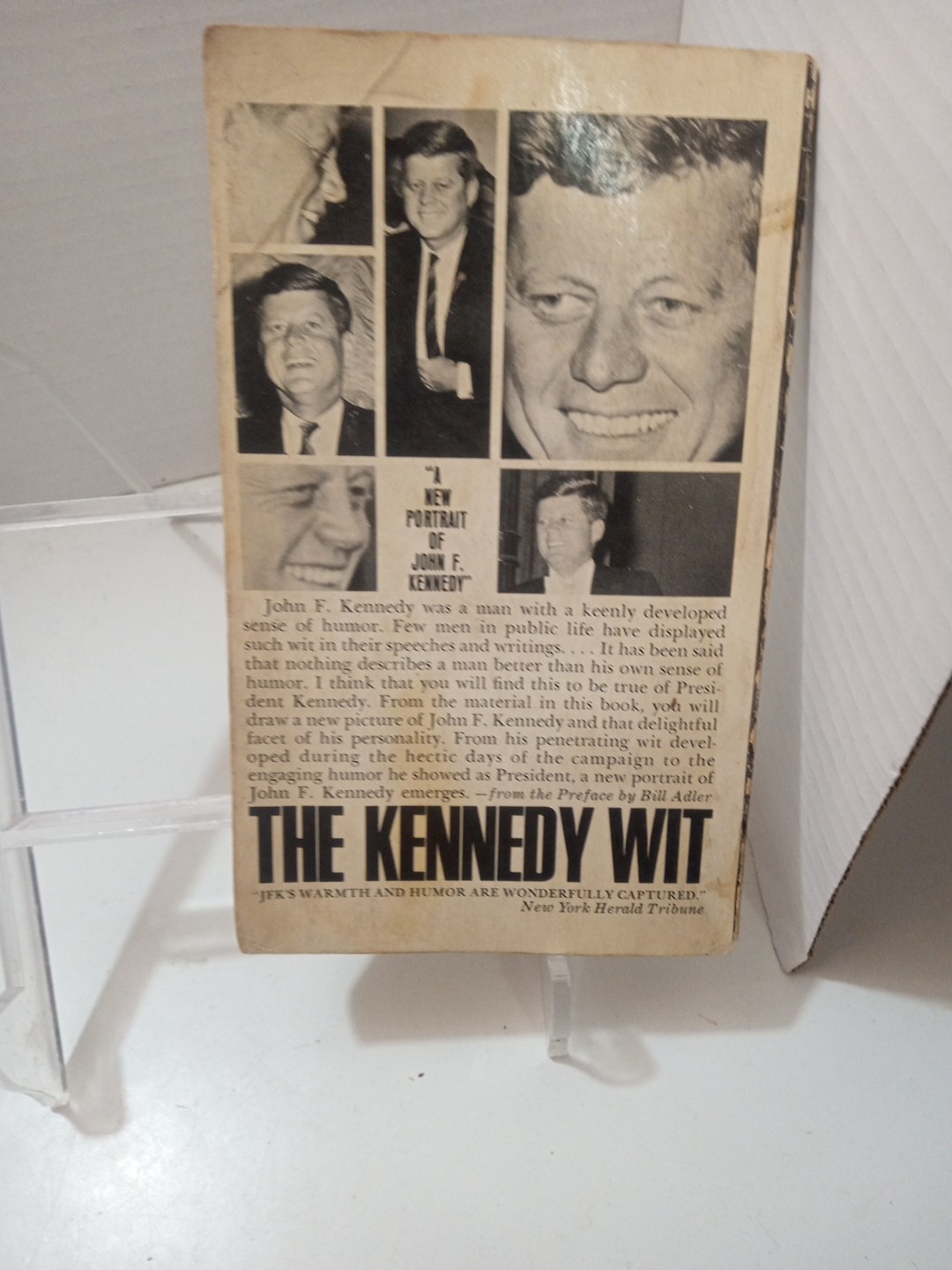 The Kennedy Wit Paperback Edited by Bill Adler 1965 Bantam Paperback