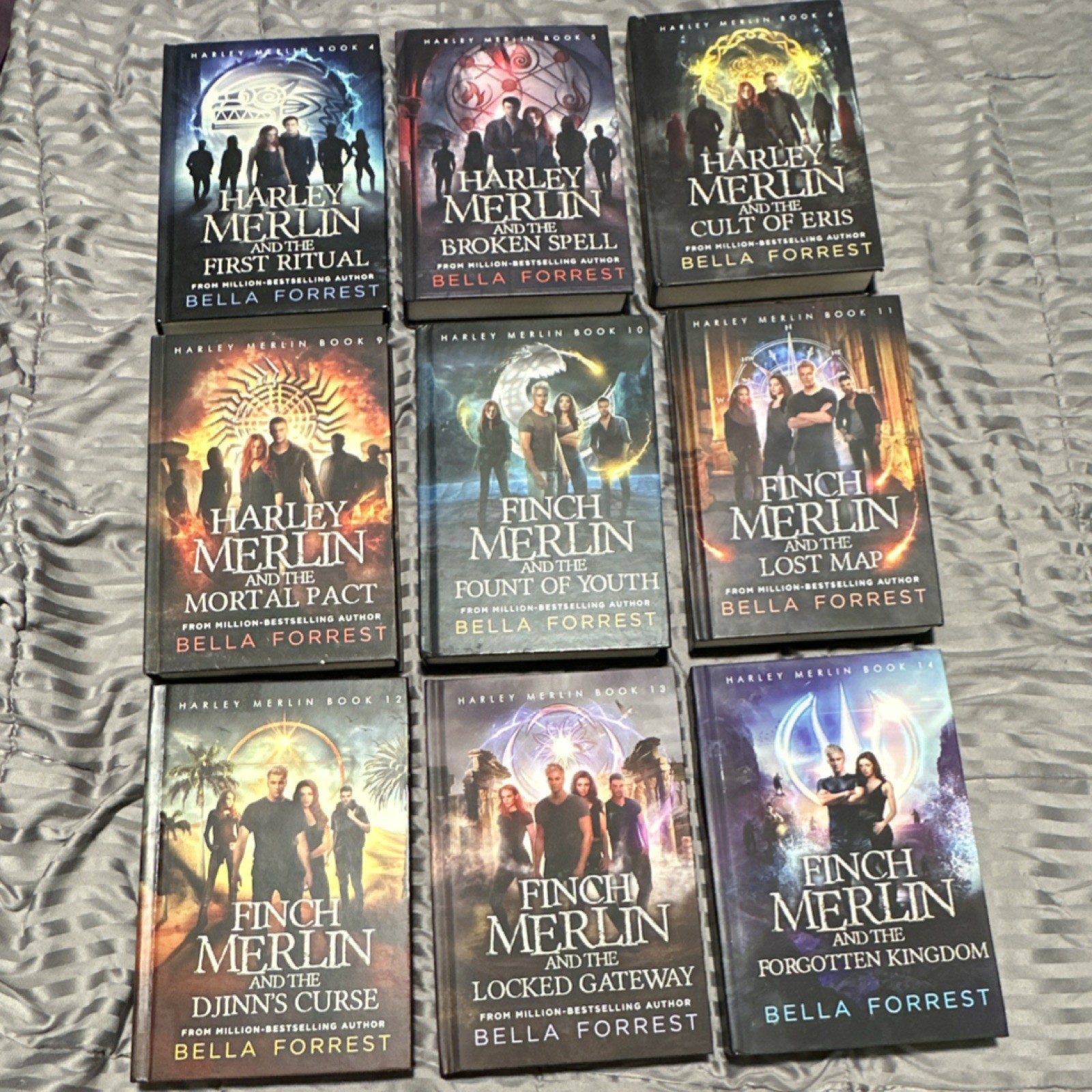 Lot of Harley Merlin Series by Bella Forrest, Hardcover Fantasy Magic Novels