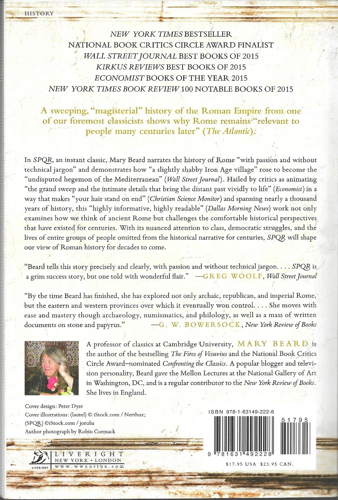 S. P. Q. R. : A History of Ancient Rome by Mary Beard (2016, Trade Paperback)