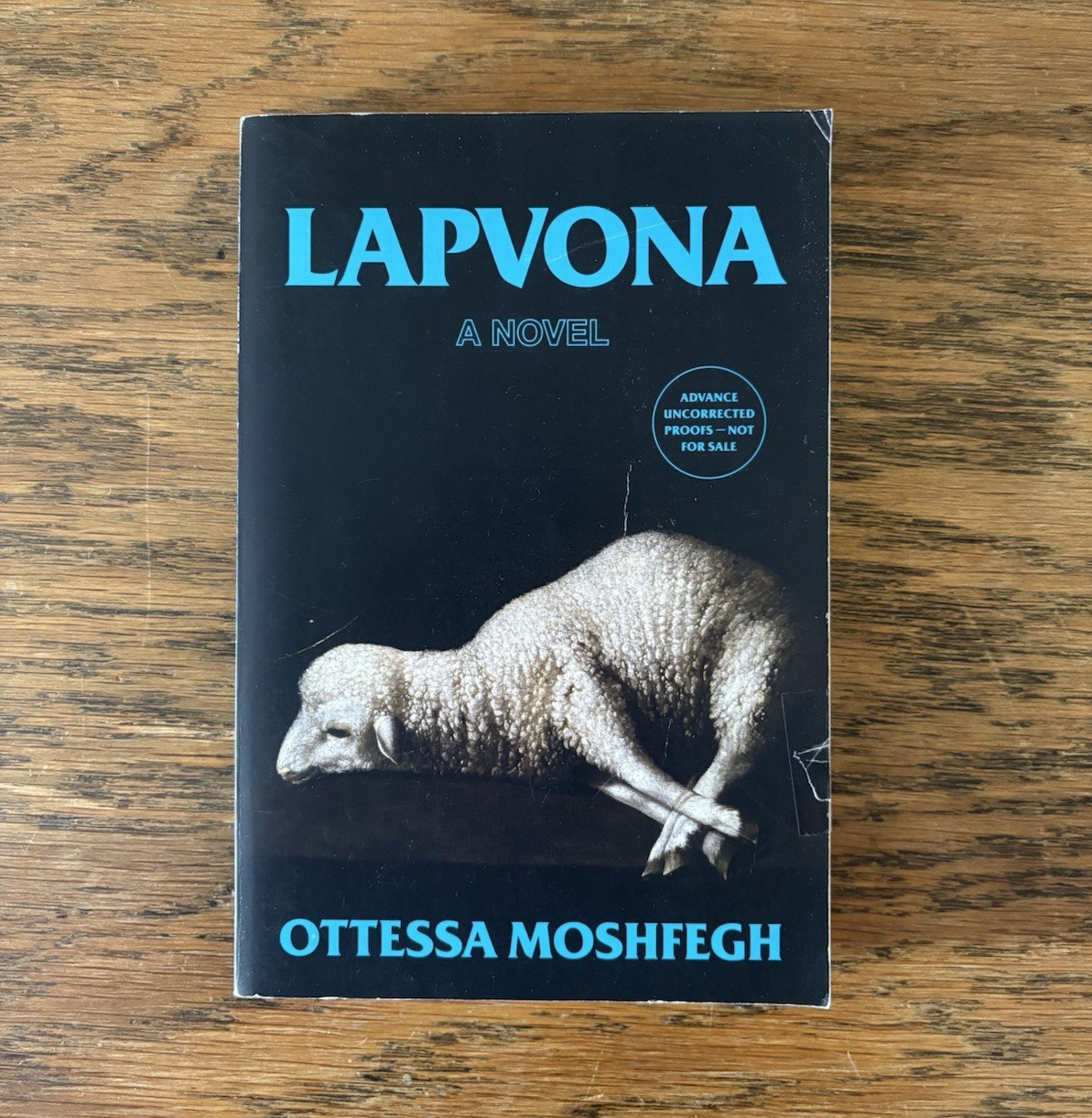 Ottessa Moshfegh Lapvona 2022 Paperback Advance Uncorrected Proof Fiction