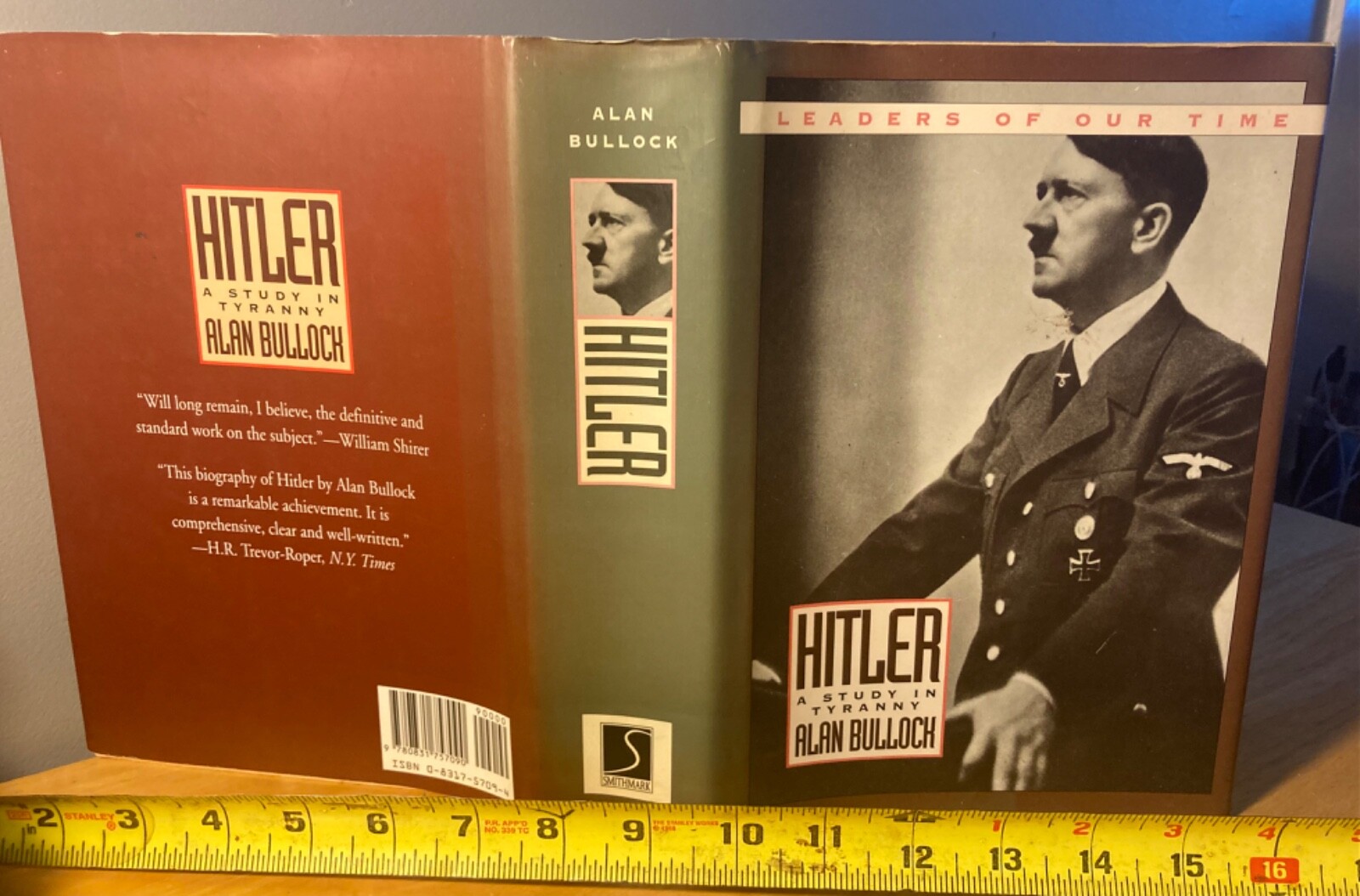 Hitler: A Study in Tyranny Alan Bullock HC w/DJ VG+ 850 pages! History WW2