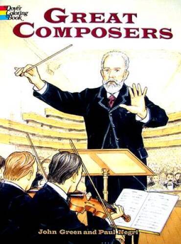 Great Composers (Dover History Coloring Book) – Paperback By Green, John – GOOD