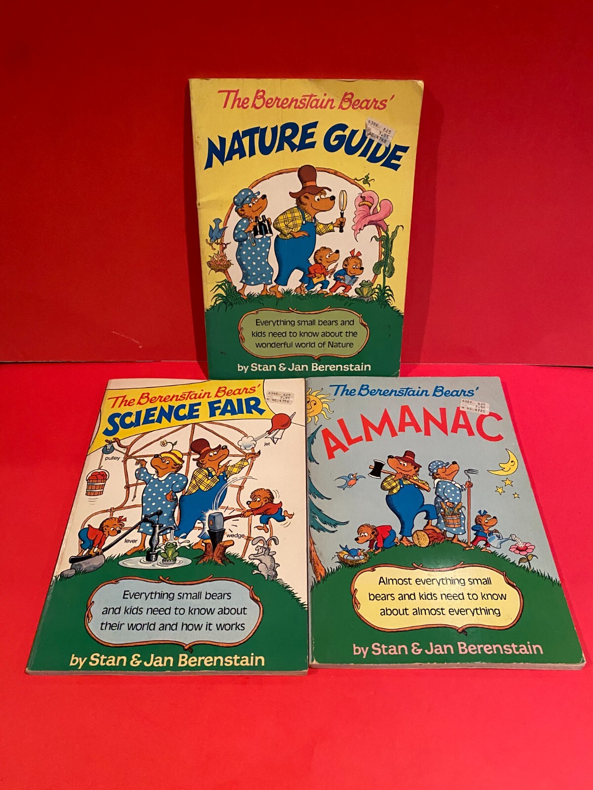 The Berenstain Bears Almanac, Science Fair & Nature Guide Set Facts Library 1984