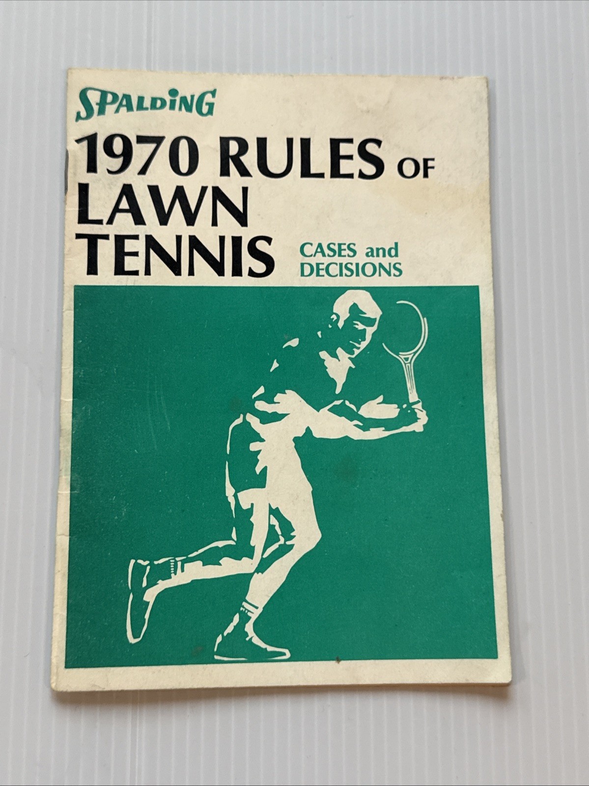 1970 Spalding Rules of Lawn Tennis Cases and Decisions Booklet 4.5″ x 6.5″ USLTA