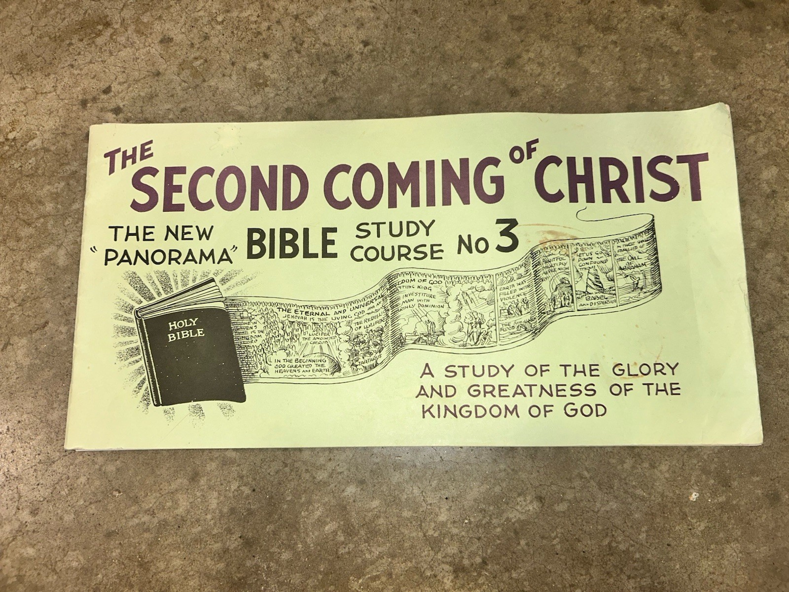 The Second Coming of Christ Panorama Bible Study Course 3 Alfred T. Eade 1966
