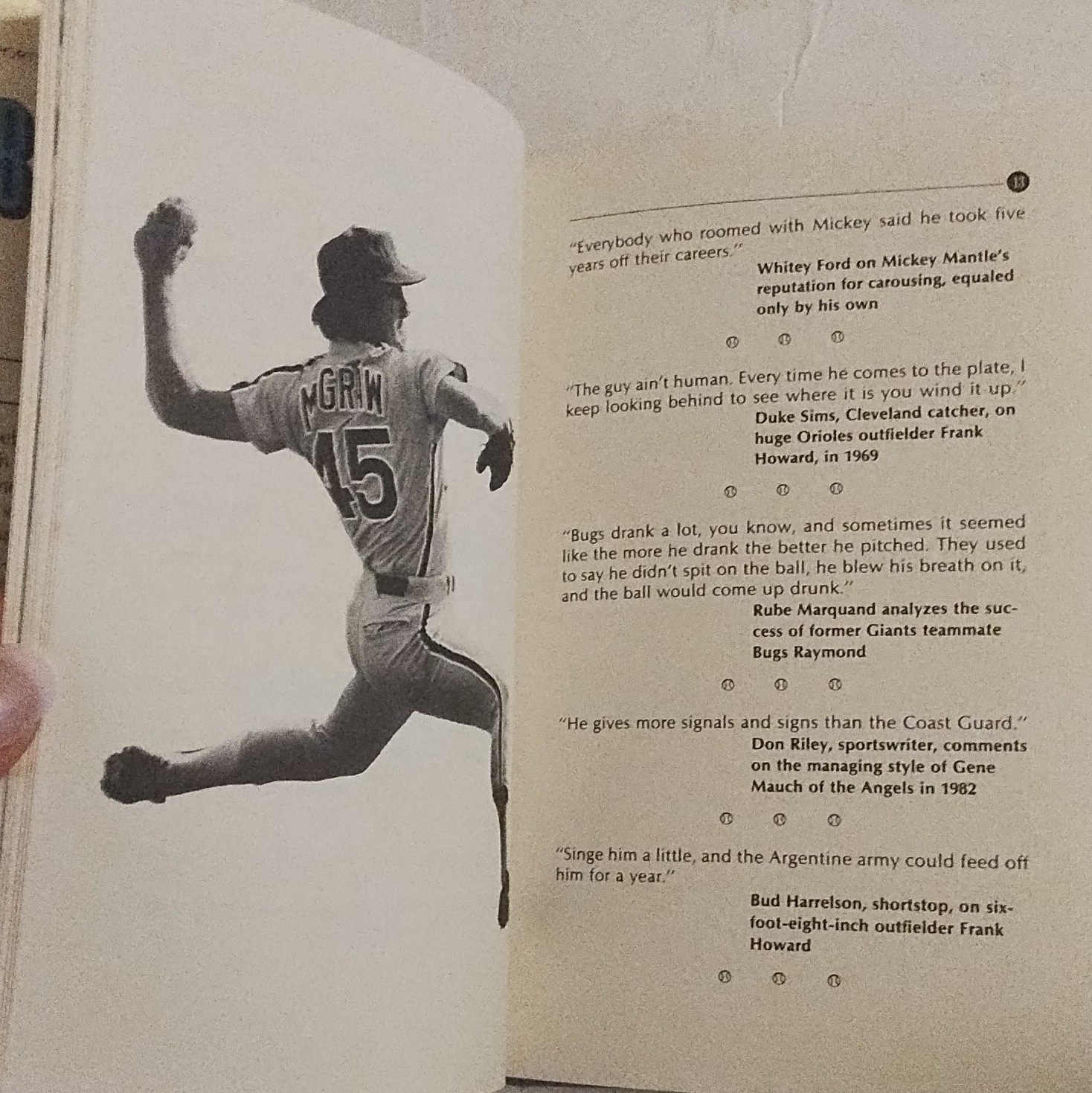 Baseball Wit Bill Adler Hardcover Dust Jacket Quote Book Humor Sports