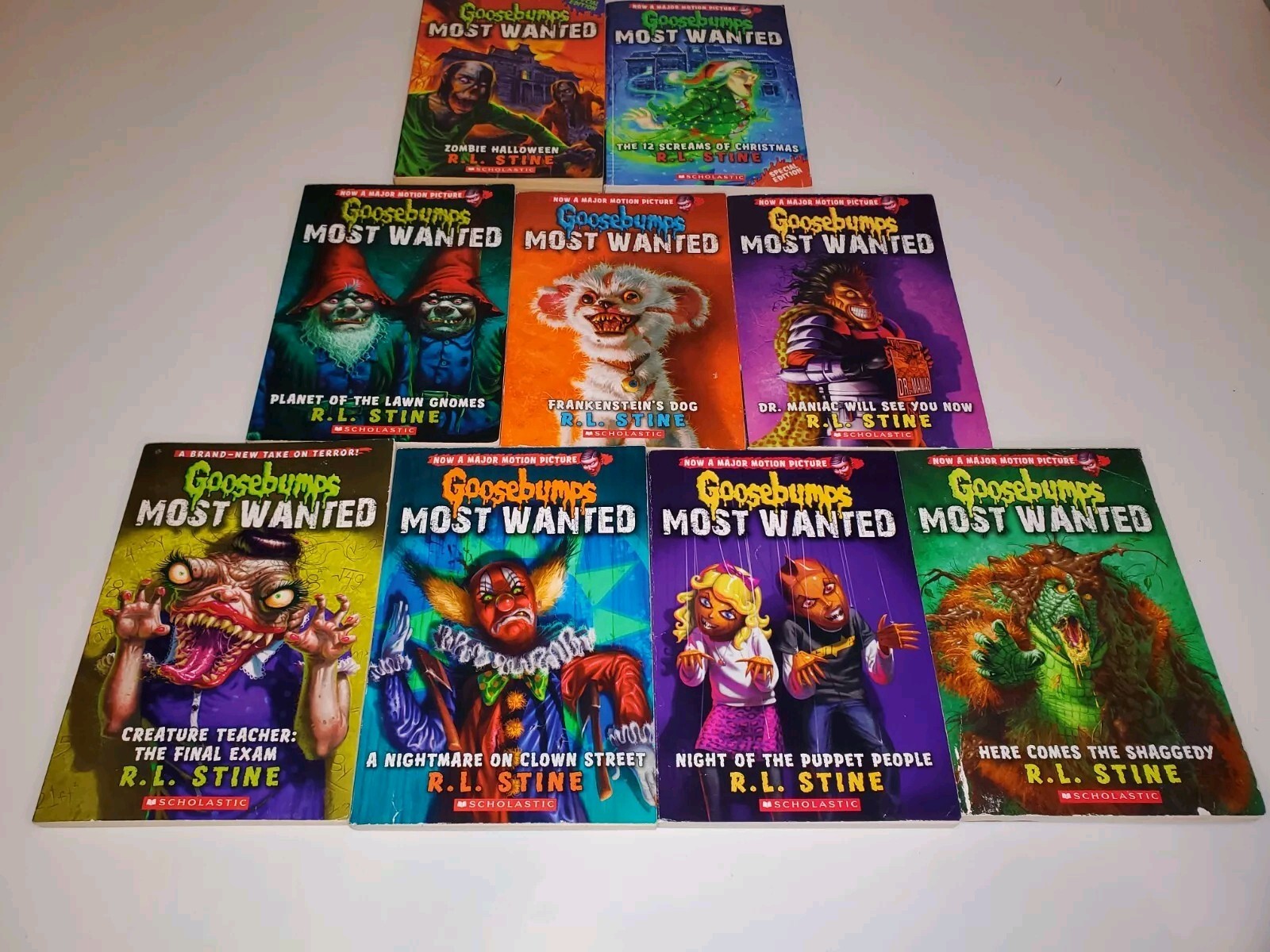 Goosebumps Most Wanted 1 4 5 6 7 8 9 Special Edition 9 Total Paperback Book Lot