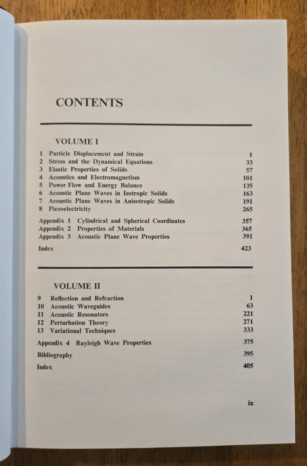 Acoustic Fields and Waves in Solids Volume II by B.A. Auld, Second Edition, 1990