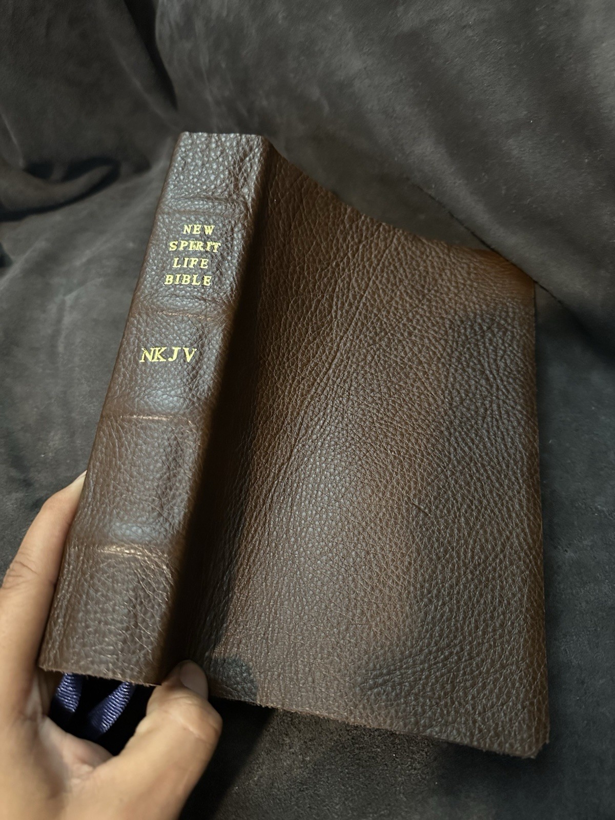 new spirit filled life bible nkjv New King James Brown Genuine Leather
