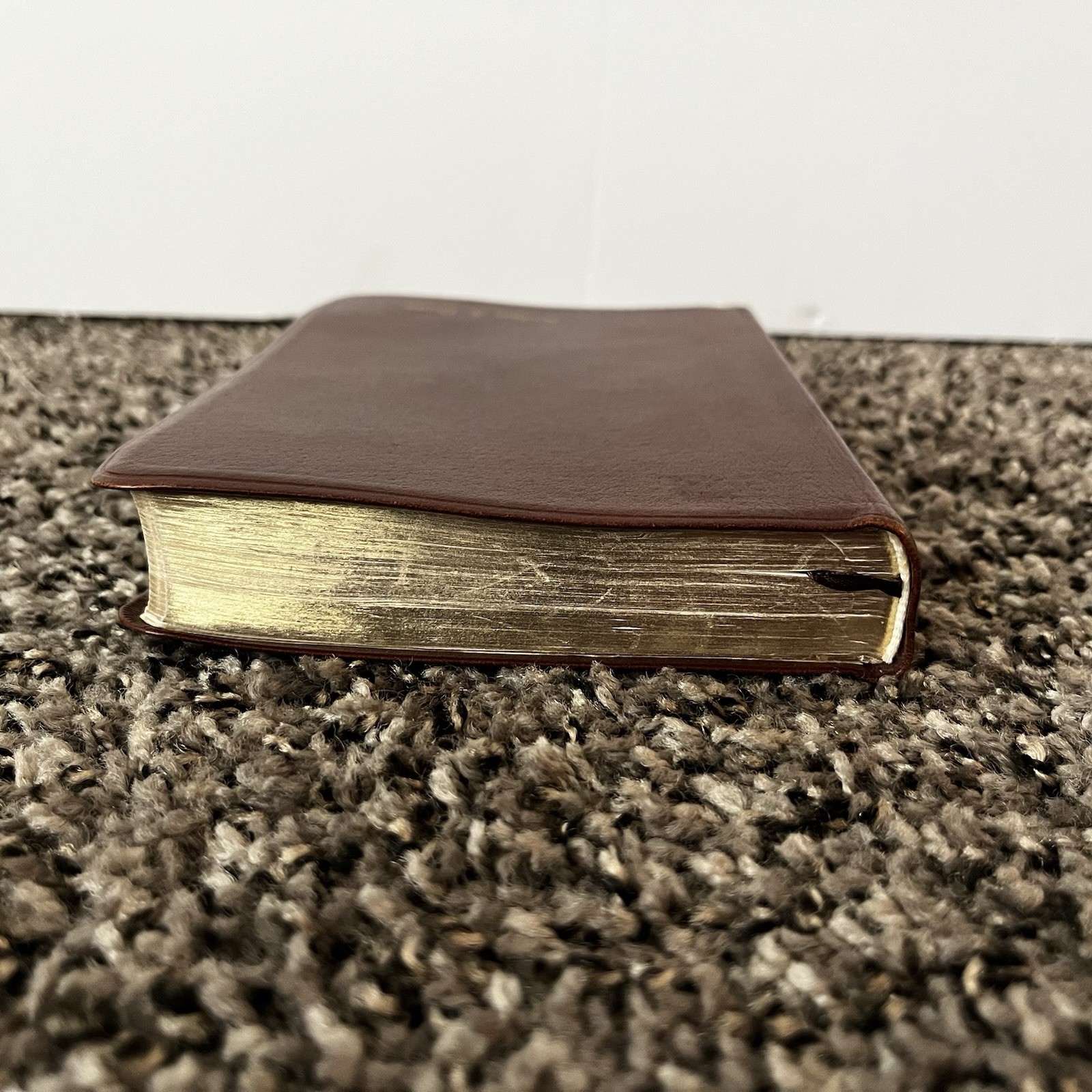 Brown Leather LDS Scripture Set – Holy Bible Book Of Mormon D&C Tabbed 5.25×7.5”