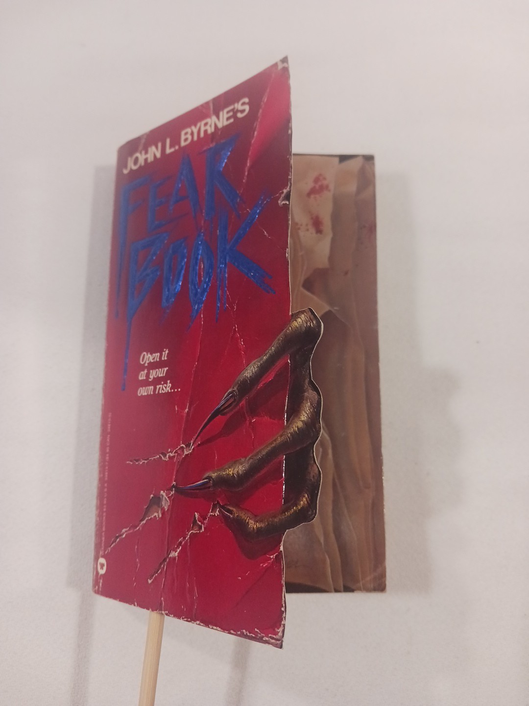 Fear Book John L Byrne 1988 Paperback First Edition 1st Printing Vintage Horror