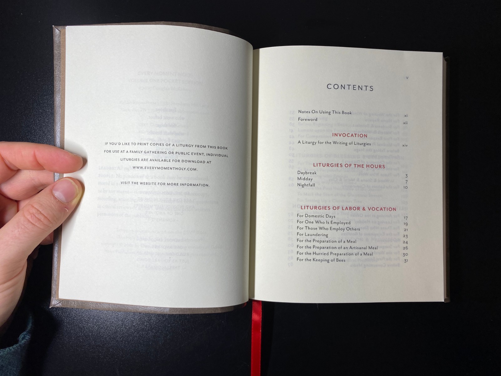 Every Moment Holy Vol. 1 – Pocket Edition (Rabbit Room Press, 2020)