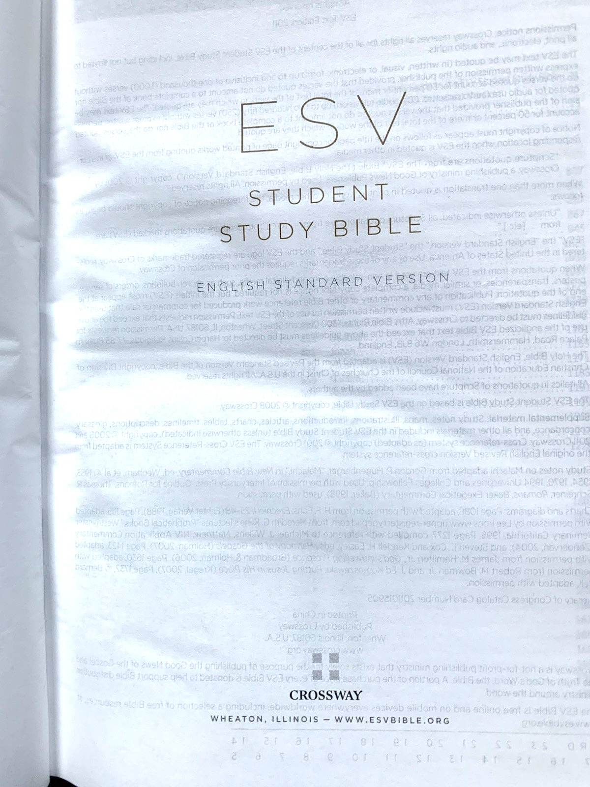 ESV Student Study Bible by Not Available (2011, Hardcover)