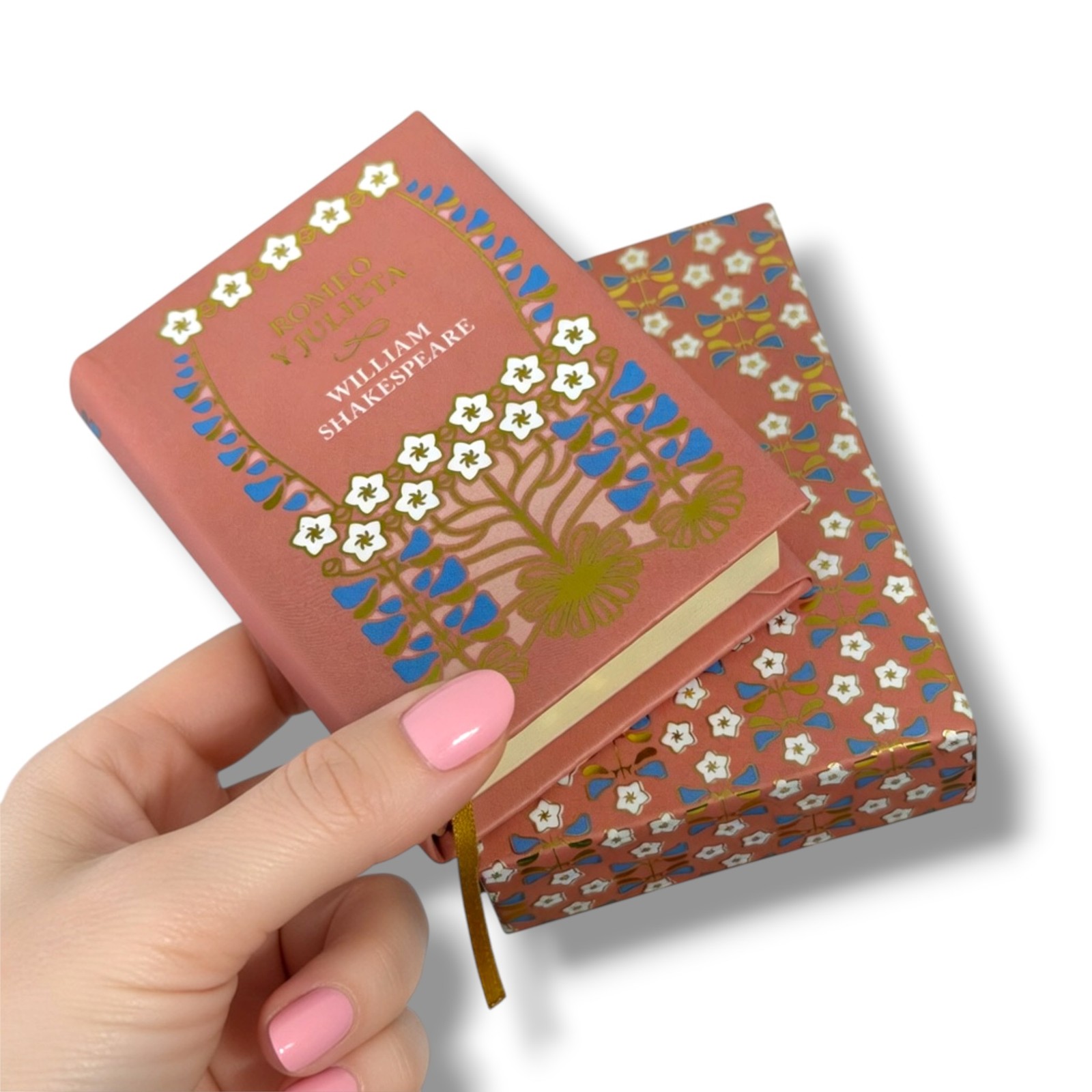 Romeo y Julieta in Spanish gold foil stamping hardcover mini book 395pg slipcase