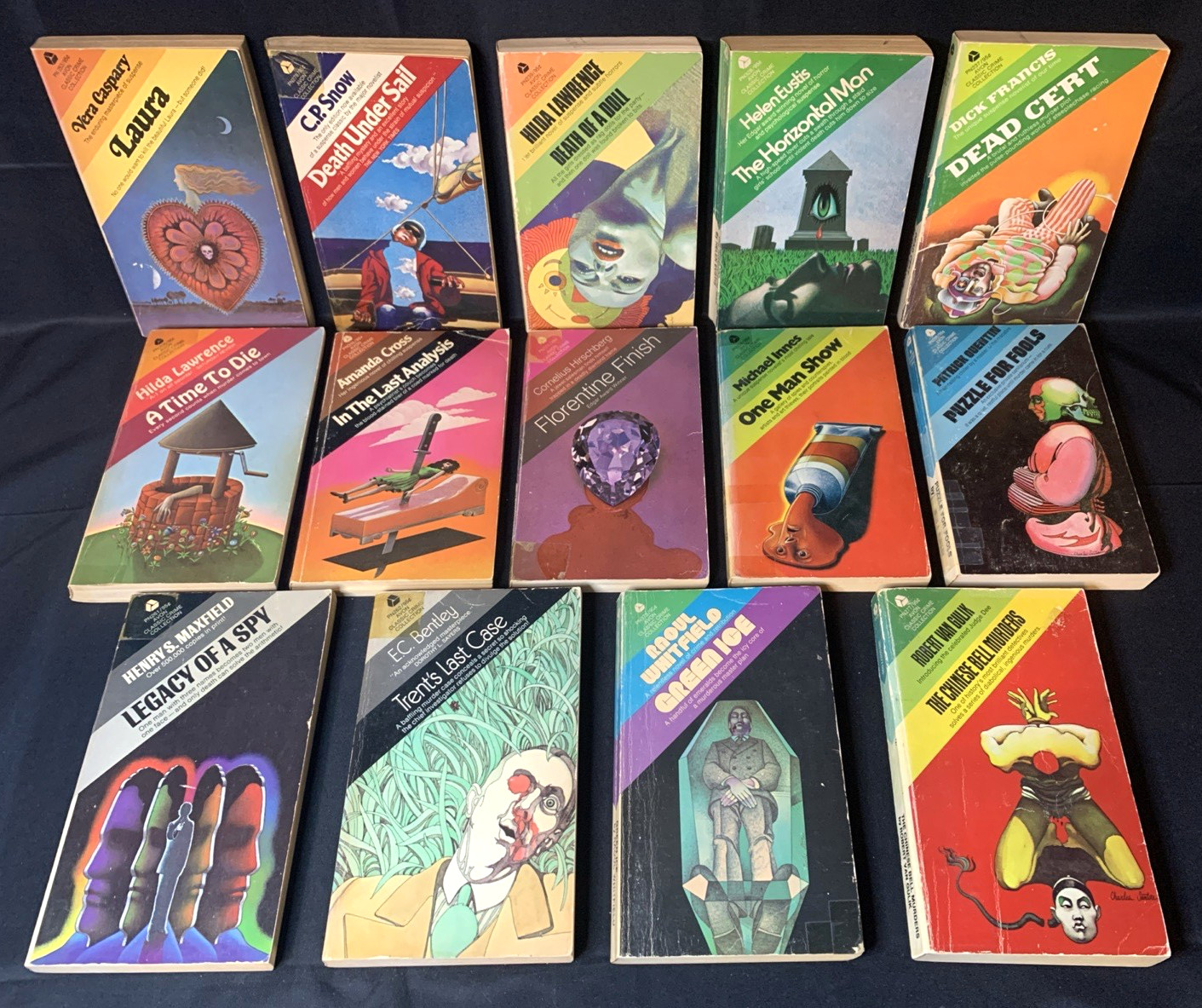 14 Avon Classic Crime Collection Lot 1969-71 MANY FIRSTS Vintage Noir Pulp Books