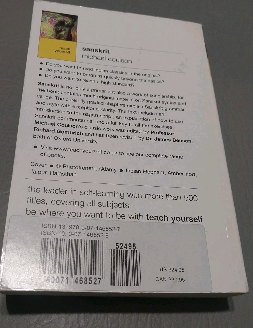 Teach Yourself Sanskrit Complete Course (Teach Yourself Language)