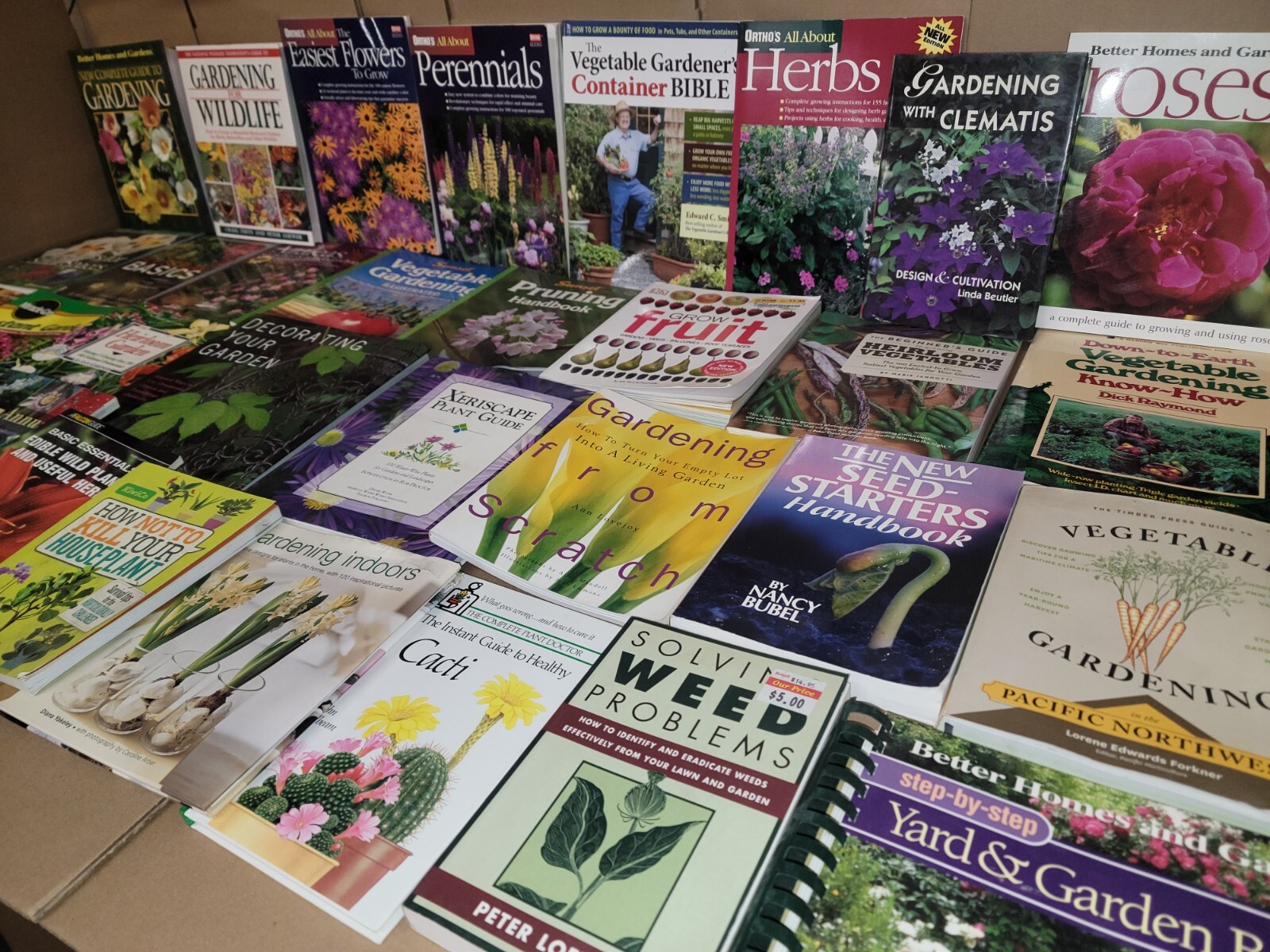 Lot of 20 Gardening Landscape Growing Trees Plant Fruit Flower Books RANDOM*MIX