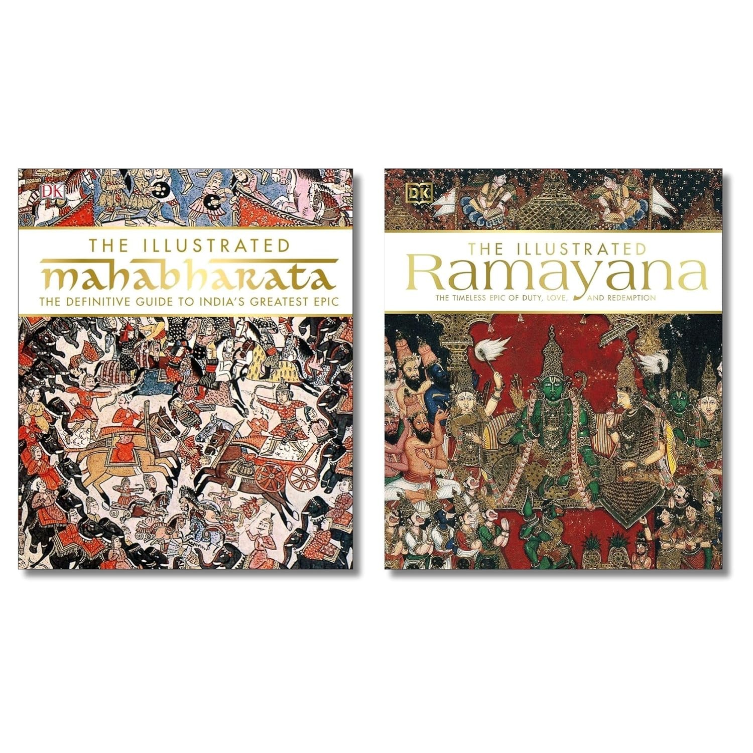The Illustrated Mahabharata & Ramayana: 2-Book Collector’s Set by DK